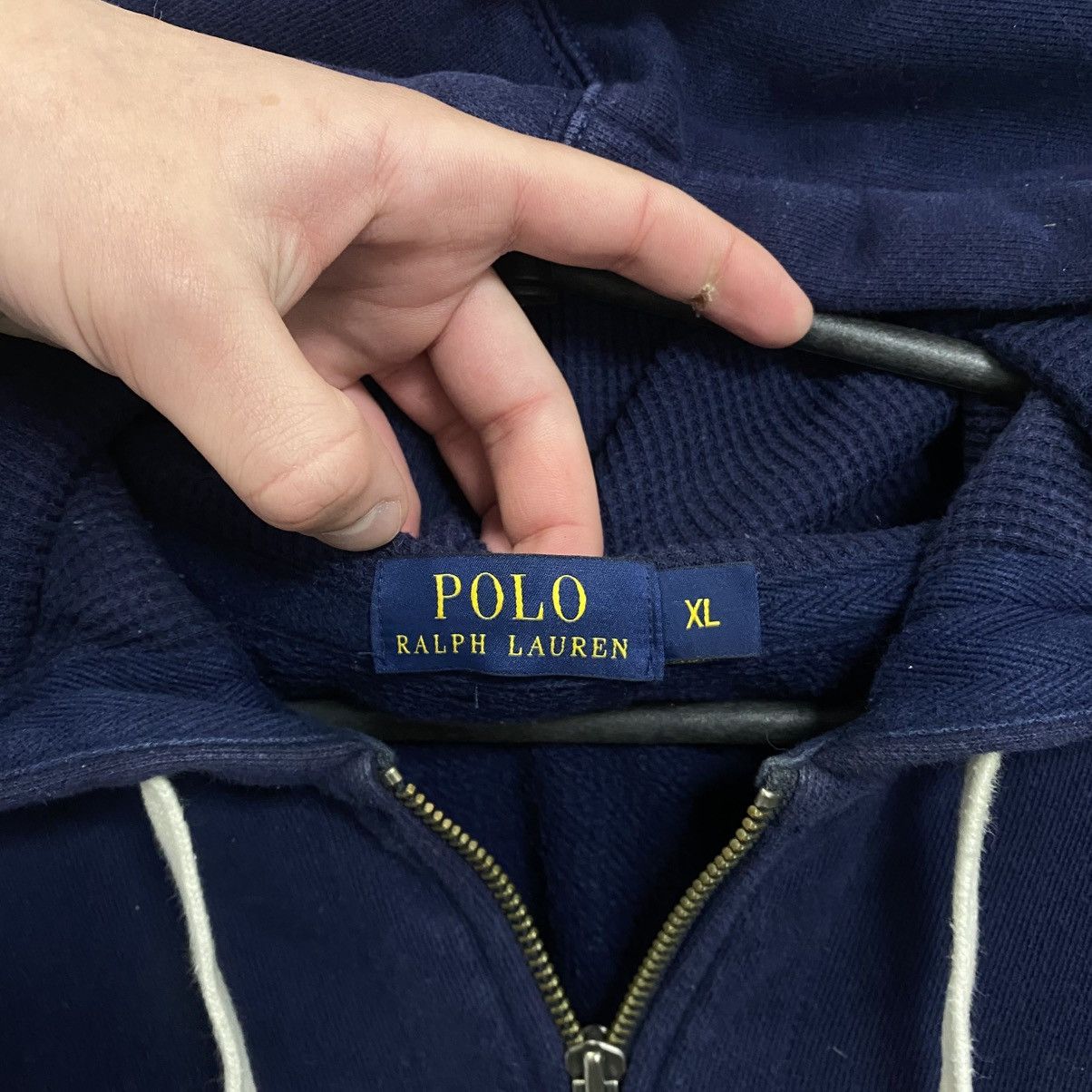 Polo Ralph Lauren Vintage Polo Ralph Lauren Zip Up Hoodie Navy Blue Size US XL / EU 56 / 4 - 7 Thumbnail