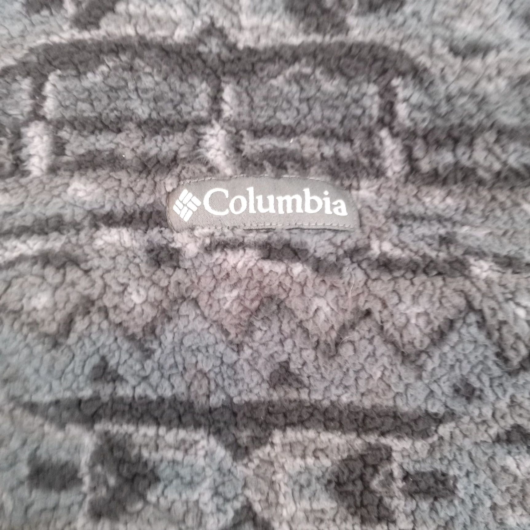 Vintage Columbia Mens Small Gray Fleece Jacket Mock Neck Long Sleeve Aztec Size US S / EU 44-46 / 1 - 6 Thumbnail