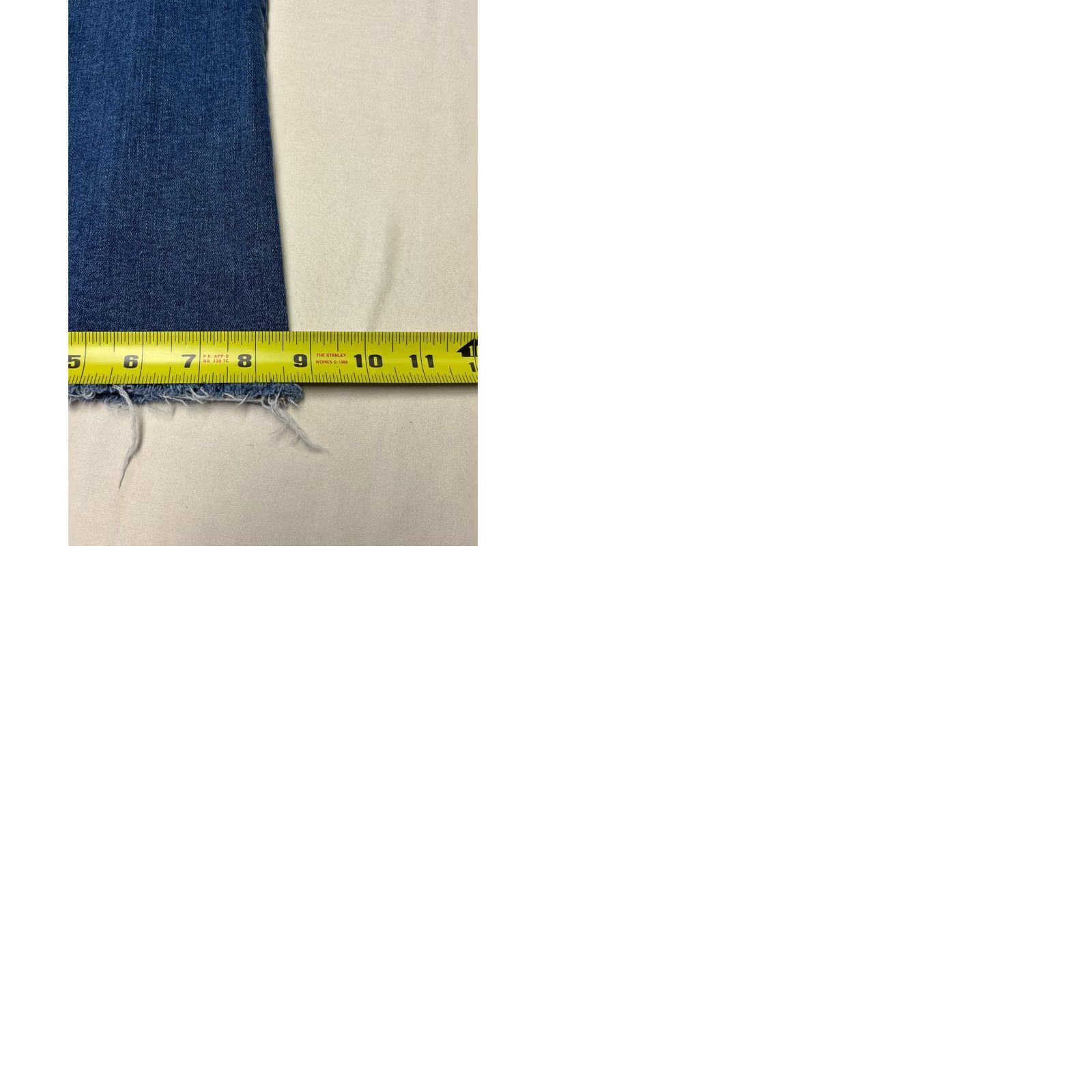 Madewell VINTAGE MADEWELL Cali Demi-Boot Jeans Blue Raw Hem Organic Cotton 31T W34 L28 NB088 Size 34" / US 12 / IT 48 - 10 Thumbnail