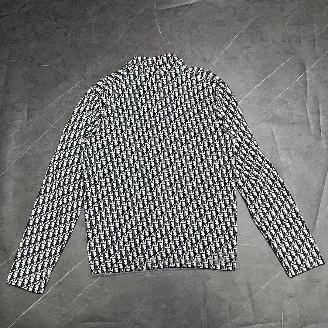 Dior dior black and white logo knit shirt. Size US M / EU 48-50 / 2 - 4 Thumbnail