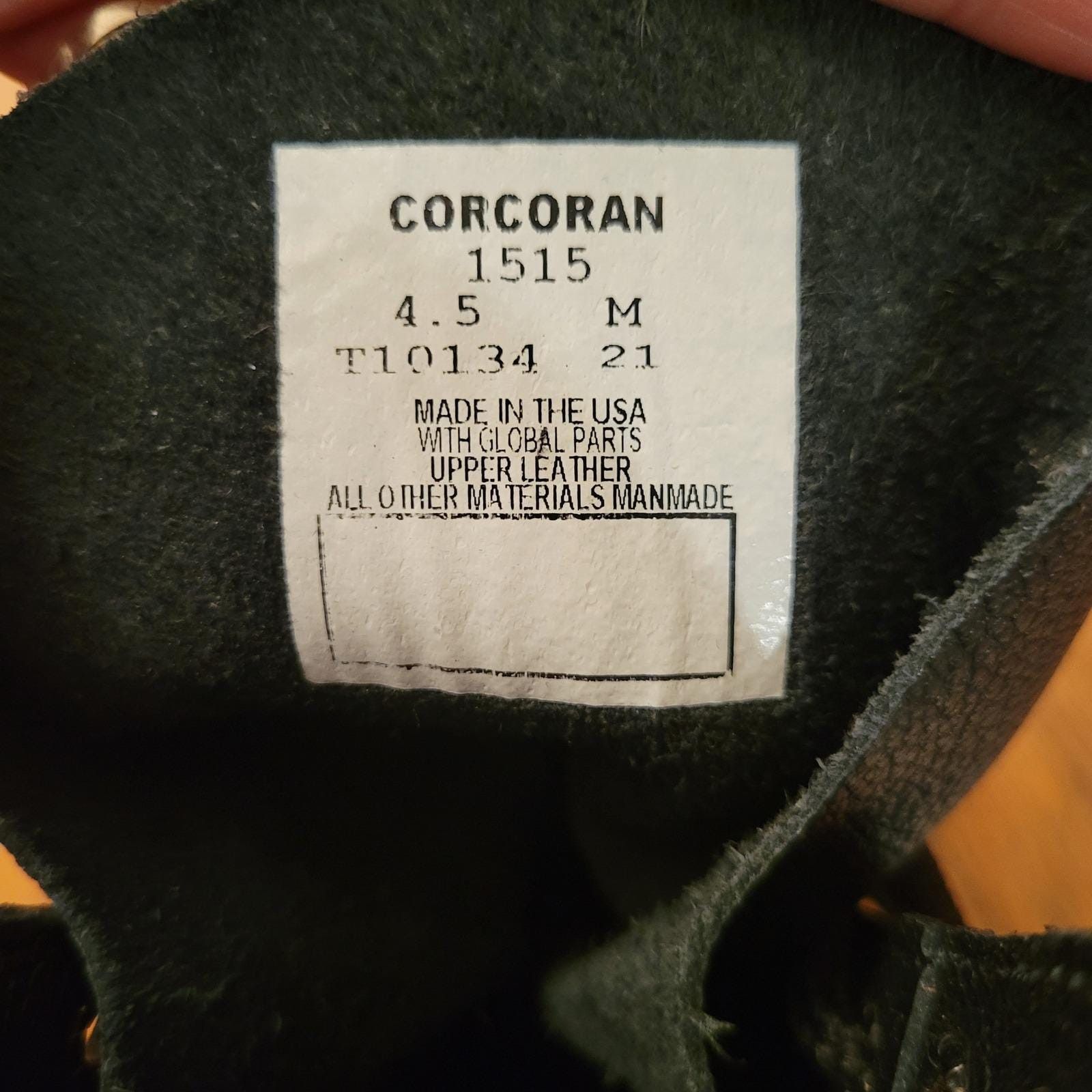 Corcoran Corcoran 1515 Black Leather Combat 4.5 Military Jump Boot Size US 4.5 / IT 34.5 - 3 Thumbnail