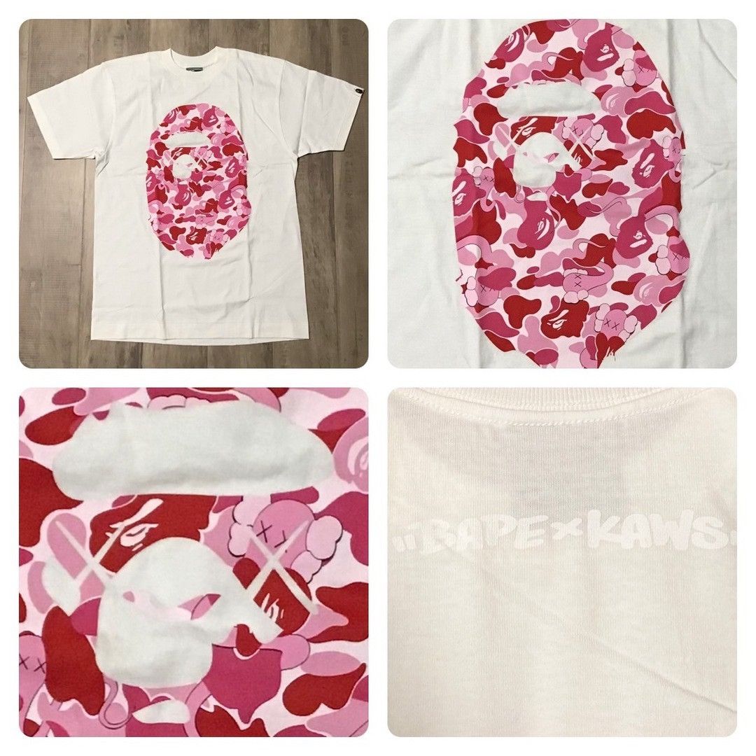 Bape × Kaws × Nigo BAPE × KAWS bendy ABC camo pink big head T-shirt APE NIGO Size US M / EU 48-50 / 2 - 1 Thumbnail