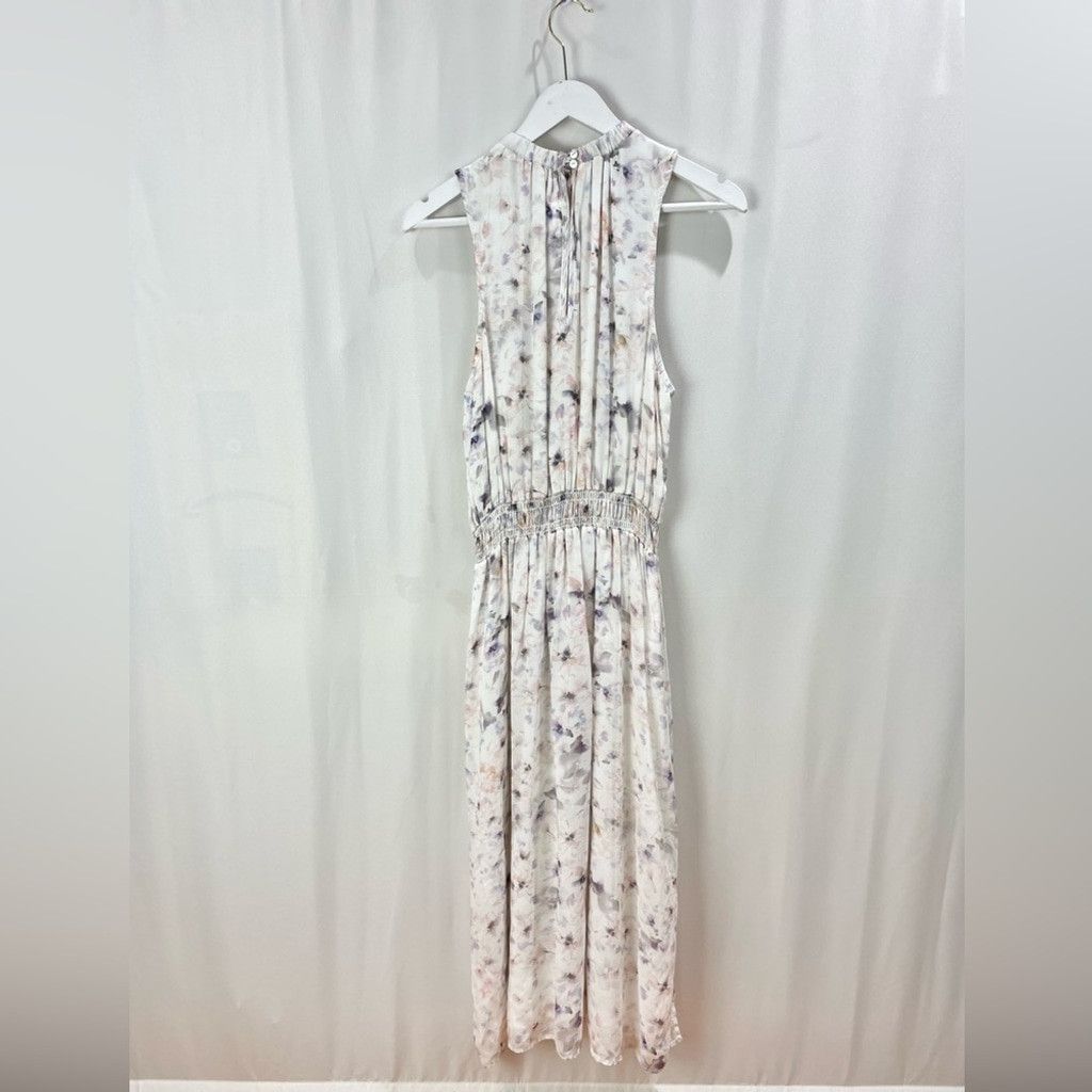 Bella Dahl Bella Dahl Floral Sleeveless Smocked Waist Midi Dress Size M Size M / US 6-8 / IT 42-44 - 4 Thumbnail