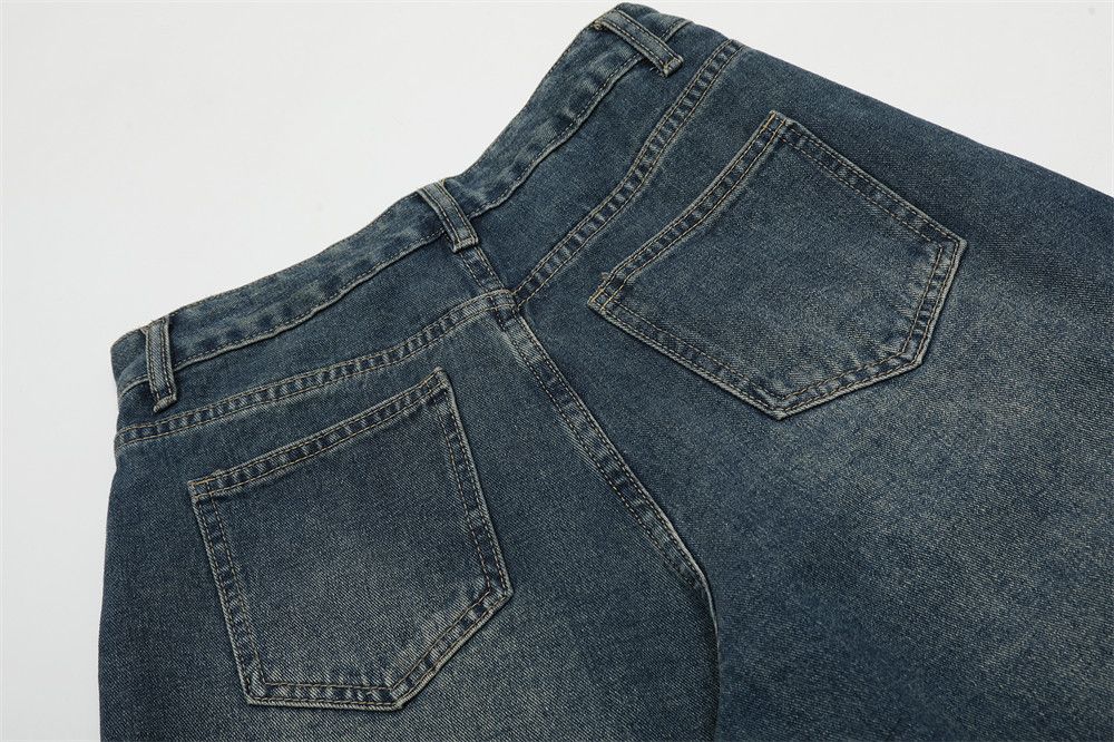 Japanese Brand American style oversize fake two pocket jeans for men Size US 32 / EU 48 - 5 Thumbnail