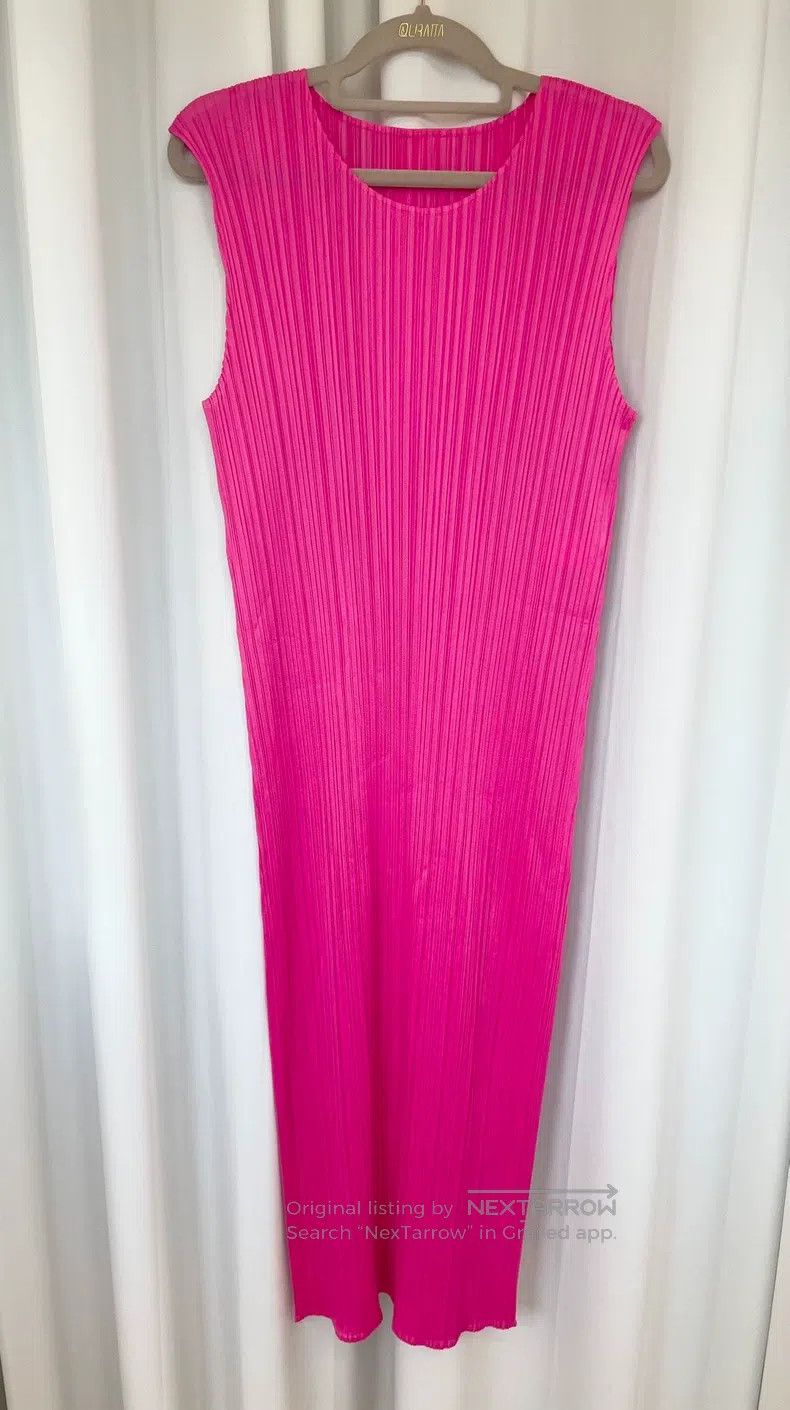 Issey Miyake Issey Miyake Barbie Pink Dress Size L / US 10 / IT 46 - 1 Thumbnail