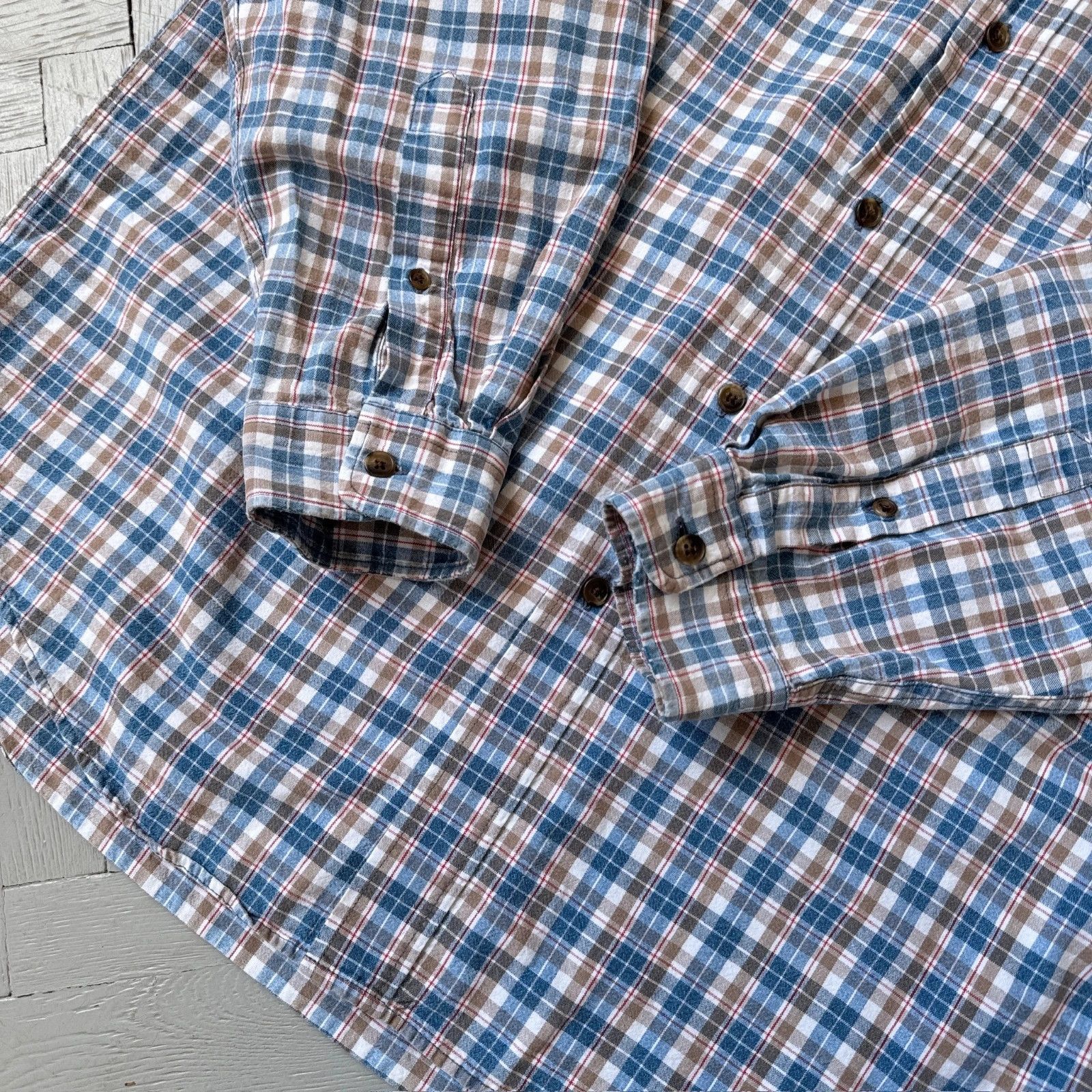 Vintage Vintage St Michael Preppy Button Up Cotton Oxford Shirt Size US M / EU 48-50 / 2 - 5 Thumbnail
