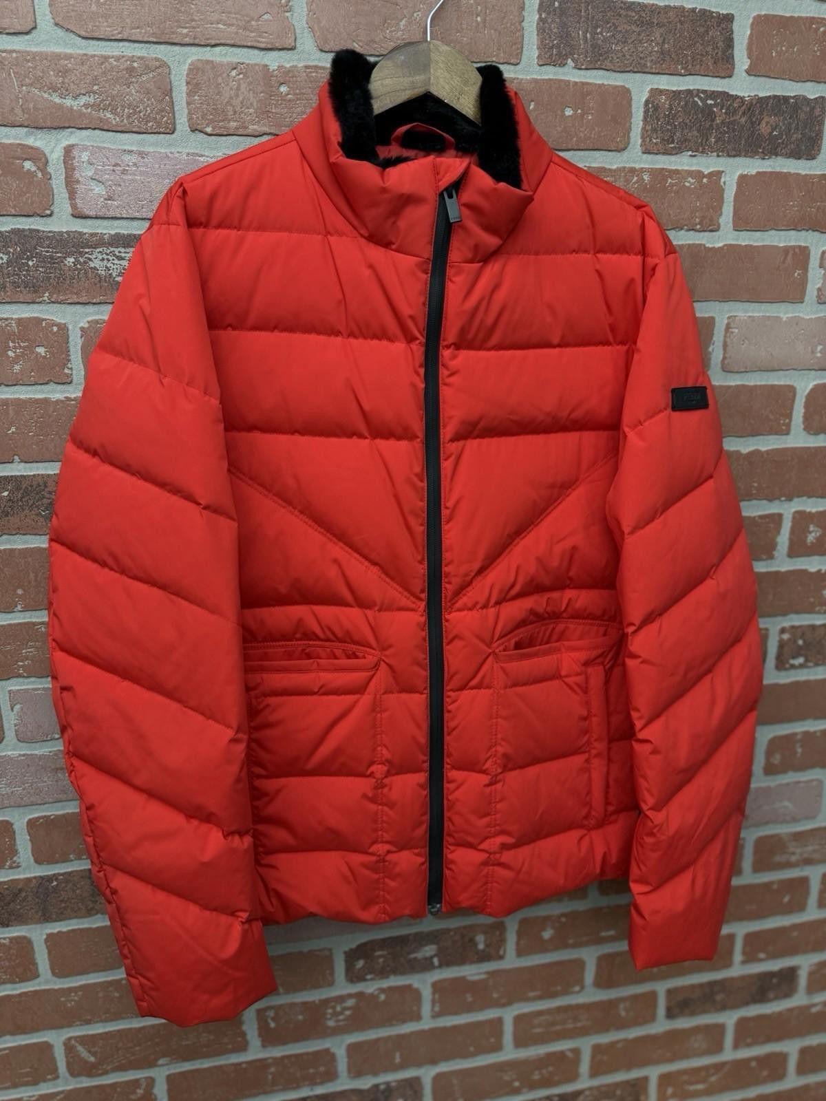 Fendi FENDI Men’s Red Down Jacket Mink Fur Coat (52) $1600 Size US L / EU 52-54 / 3 - 5 Thumbnail