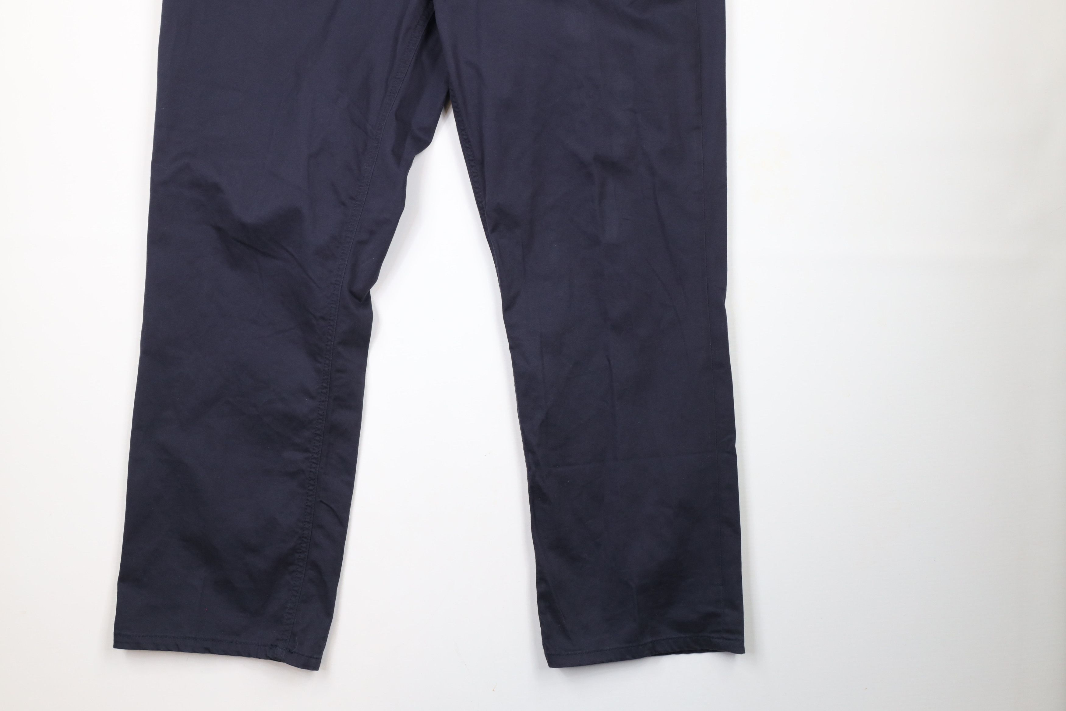 Johnston & Murphy × Vintage Johnston & Murphy Leg Cotton Twill Chino Pants Navy Blue Size US 38 / EU 54 - 4 Thumbnail
