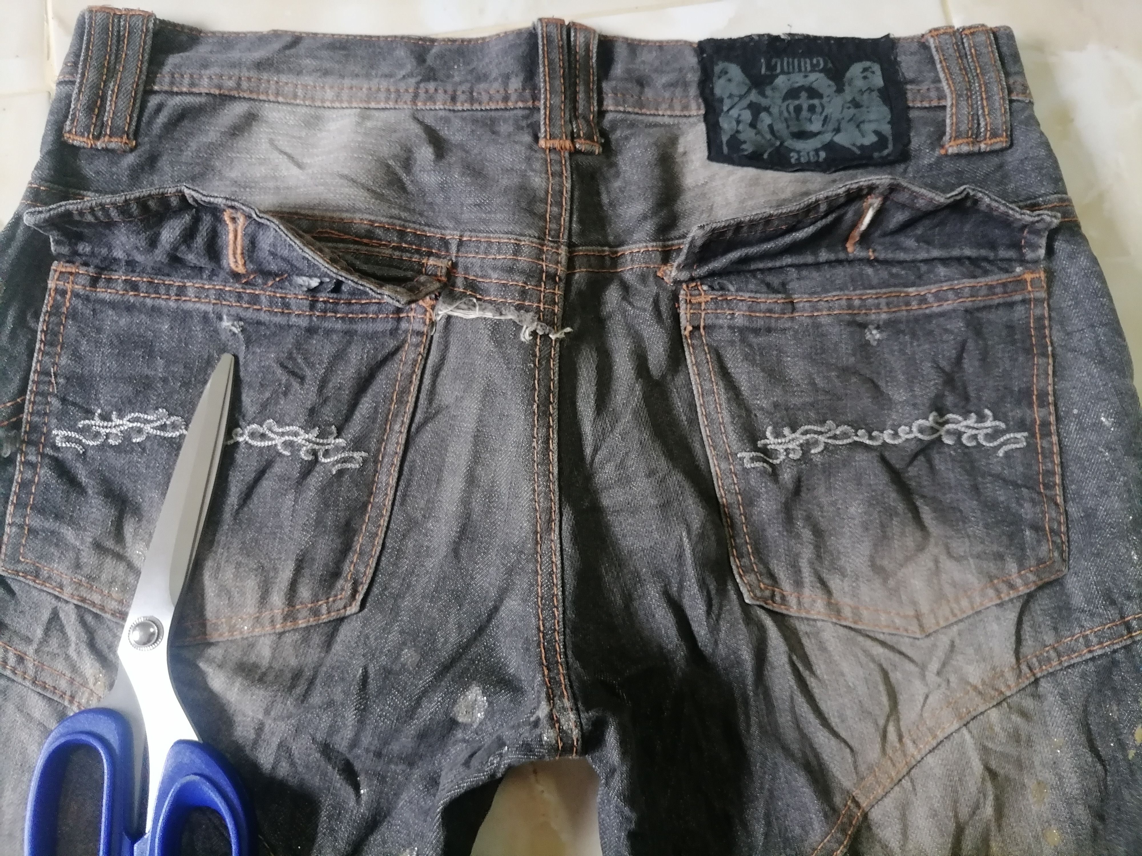 LOWBOX Lowbox Original Design Punk Style Jeans Size US 33 - 7 Thumbnail