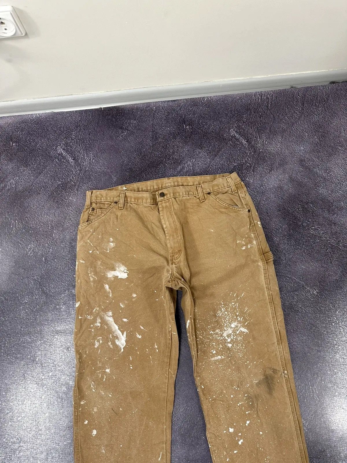 Dickies × Vintage Vintage Dickies Painted USA Denim Work Y2K Hype Baggy Pants Size US 42 / EU 58 - 7 Thumbnail