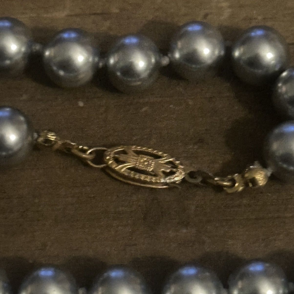 Vintage Vintage long metallic silver bead necklace Size ONE SIZE - 3 Thumbnail