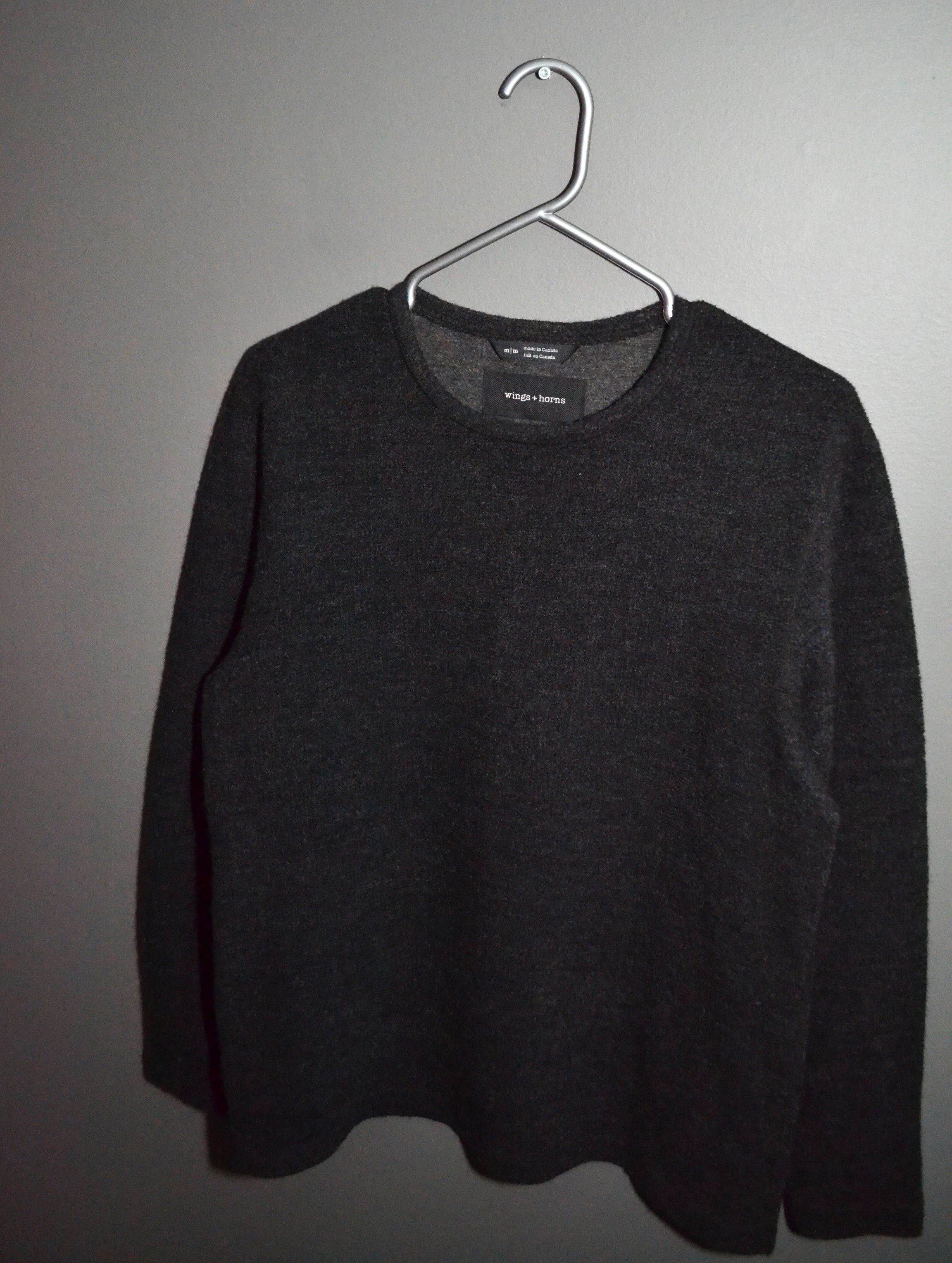 Wings + Horns Wings & Horns Dark Gray M 2436 Wool Poly Longsleeve Size US M / EU 48-50 / 2 - 2 Thumbnail