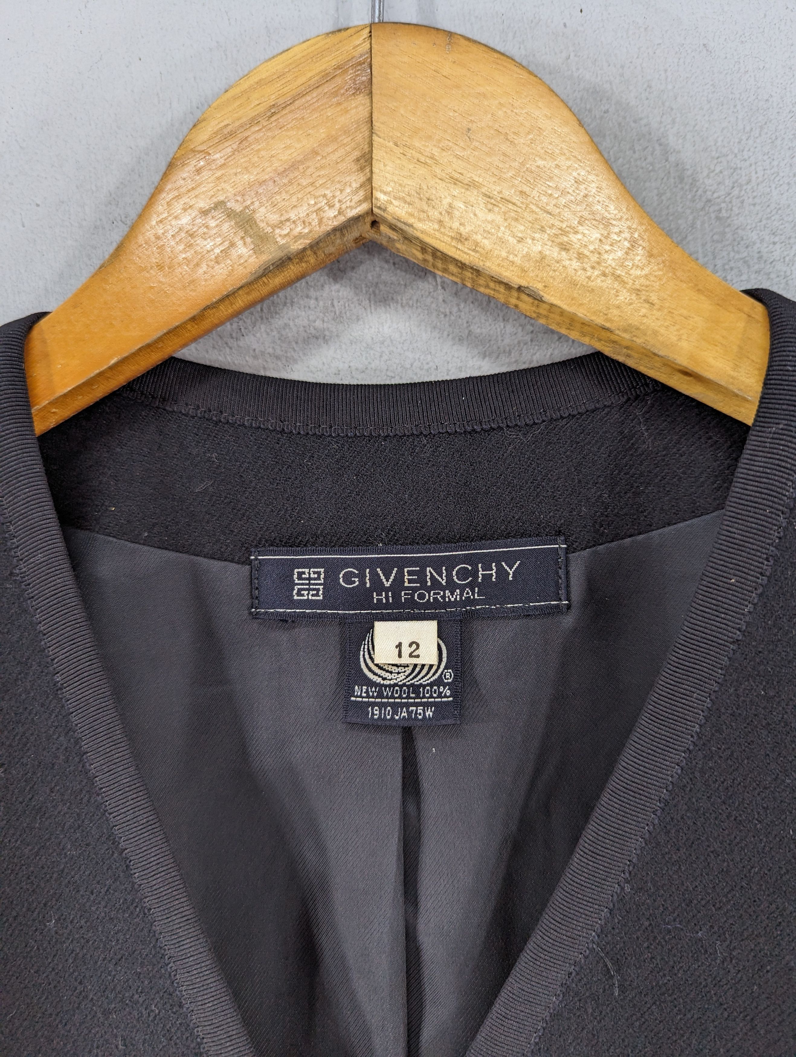 Givenchy Givenchy Hi Formal Wool Crop Coat Blazer Jacket Size XL / US 12-14 / IT 48-50 - 6 Thumbnail