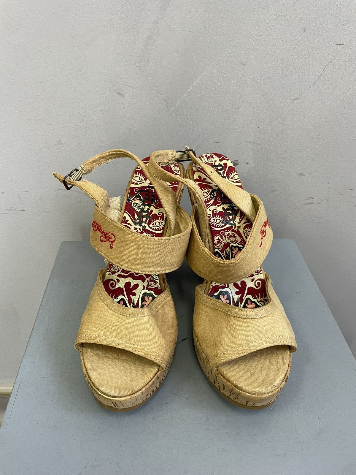 Ed Hardy Vintage heel edhardy Christian AUDIGier shoes fashion y2k Size US 7 / IT 37 - 8 Thumbnail
