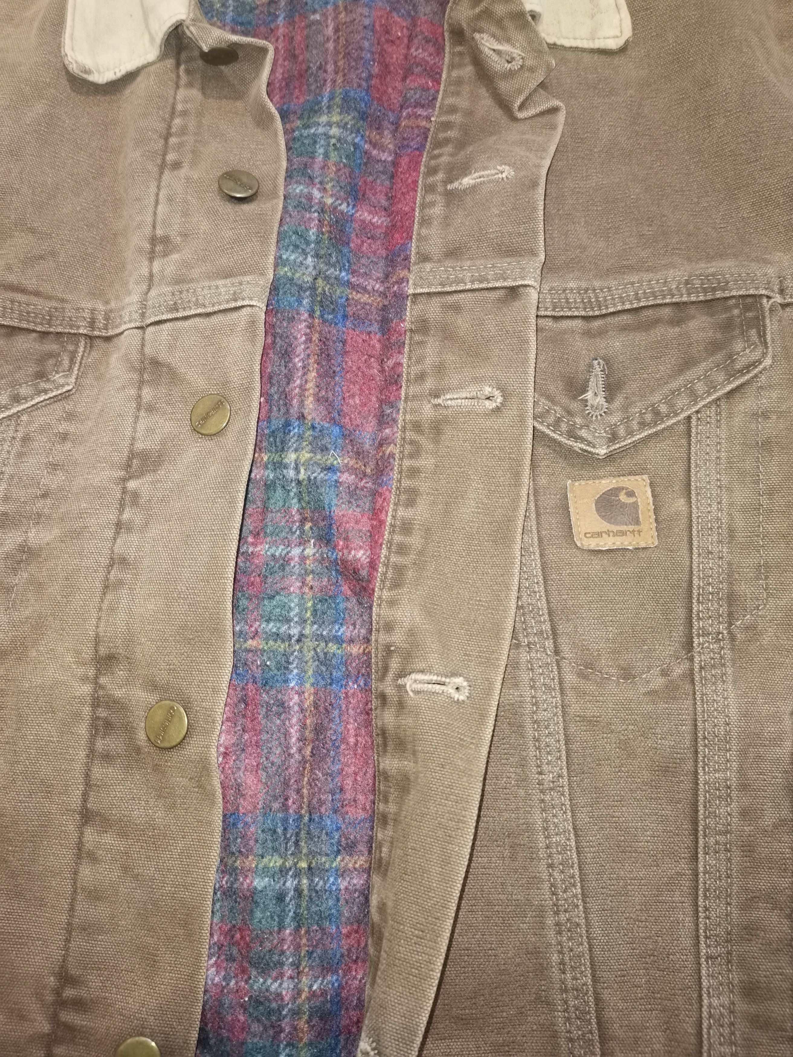 Carhartt × Vintage Carhartt blanket line trucker jacket vintage Size US L / EU 52-54 / 3 - 8 Thumbnail