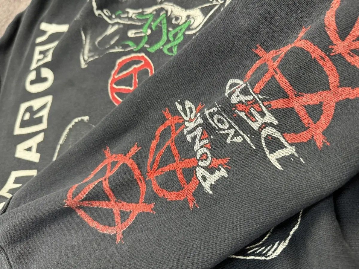 Band Tees × Ghost Supply Very rare Anarchy Punks not Dead merch vintage faded hoodie Size US L / EU 52-54 / 3 - 4 Thumbnail