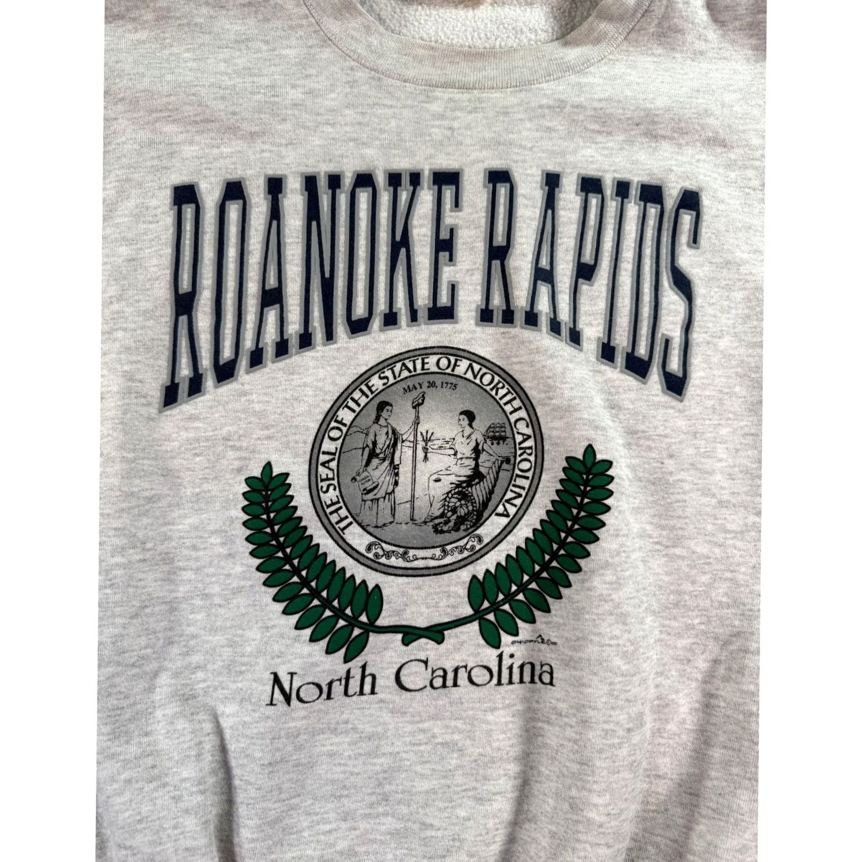 Vintage VINTAGE Roanoke Rapids North Carolina Sweatshirt Mens XL Gray Reverse Weave Size US XL / EU 56 / 4 - 3 Thumbnail