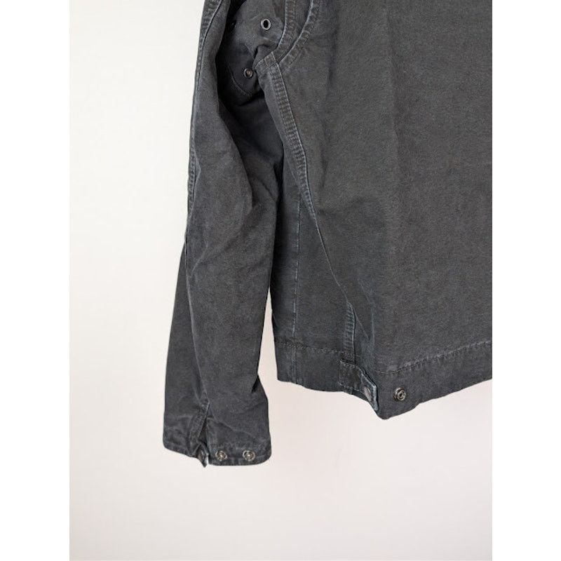Saint Laurent Paris o1rshd1 Corduroy-Trimmed Cotton Canvas Work Jacket in Black Size US M / EU 48-50 / 2 - 16 Thumbnail