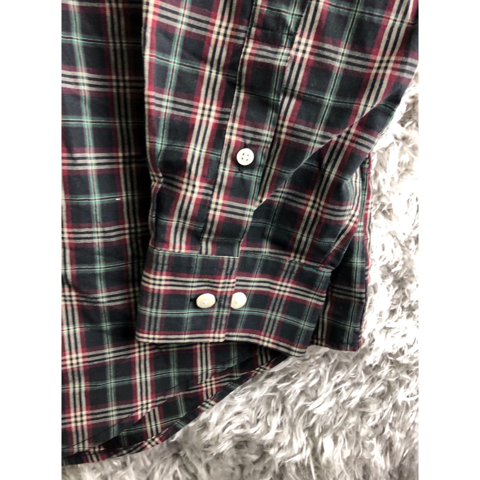 Croft & Barrow Croft & Barrow Mens L Black Plaid Long Sleeve Button-Down Collar Shirt Size US L / EU 52-54 / 3 - 3 Thumbnail