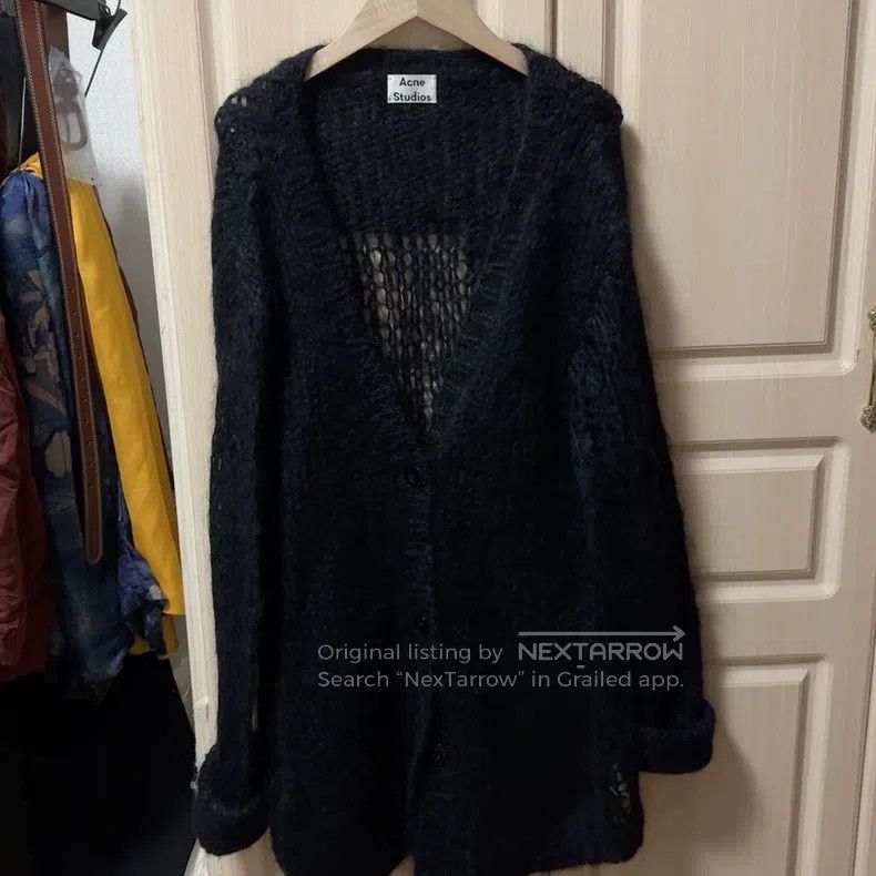 Acne Studios Acne Studios Black long sweater cardigan Size S / US 4 / IT 40 - 1 Thumbnail