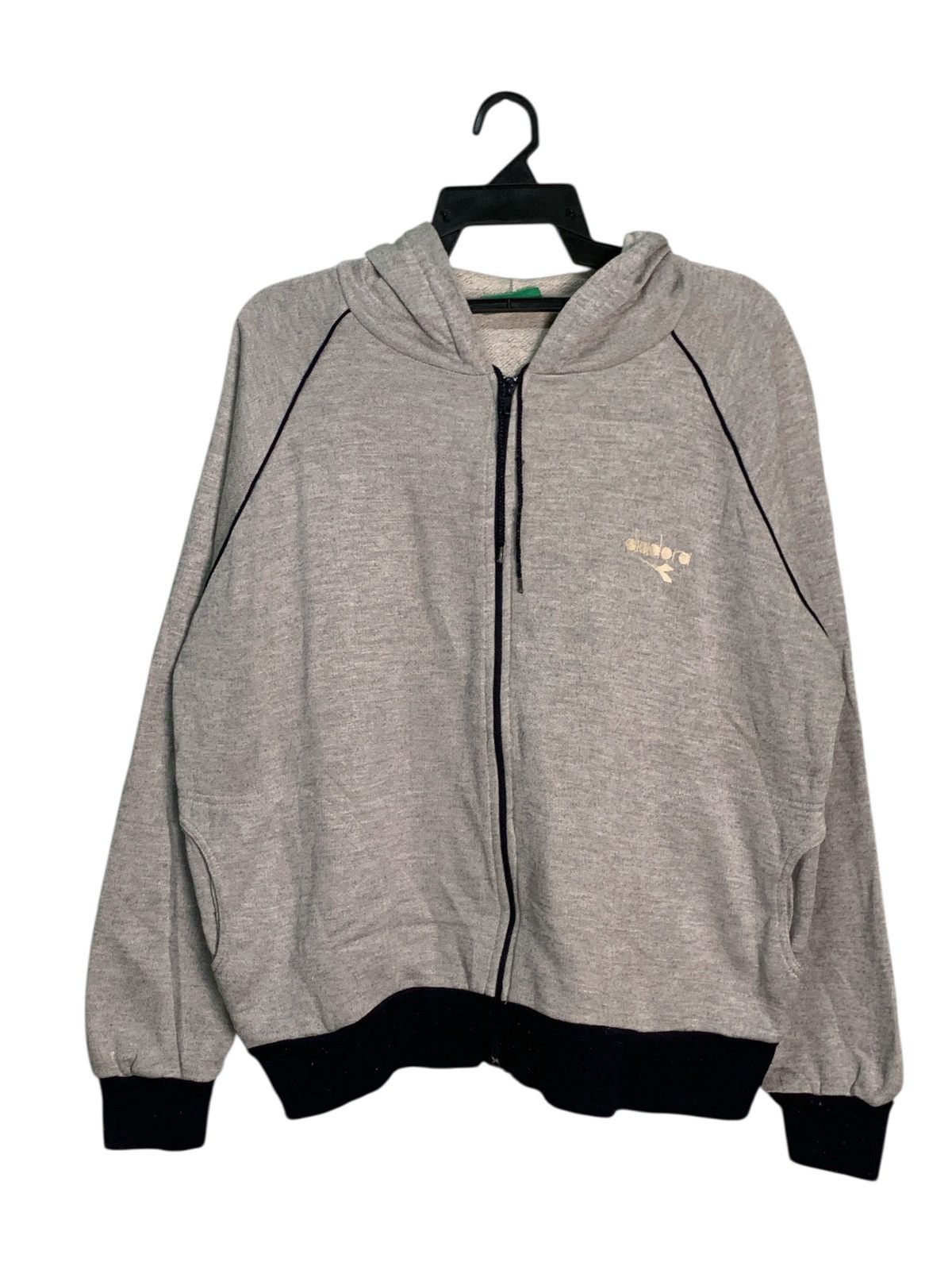 Diadora Rare Design Vintage Diadora Zipper Hoodie Sweater Size US L / EU 52-54 / 3 - 1 Thumbnail