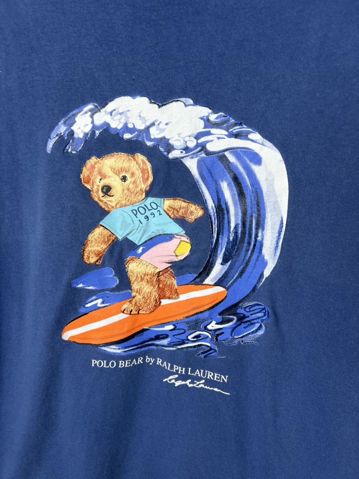 Polo Ralph Lauren Vintage streetwear Y2K Polo Ralph Lauren Surf Bear T-shirt Size US M / EU 48-50 / 2 - 2 Thumbnail