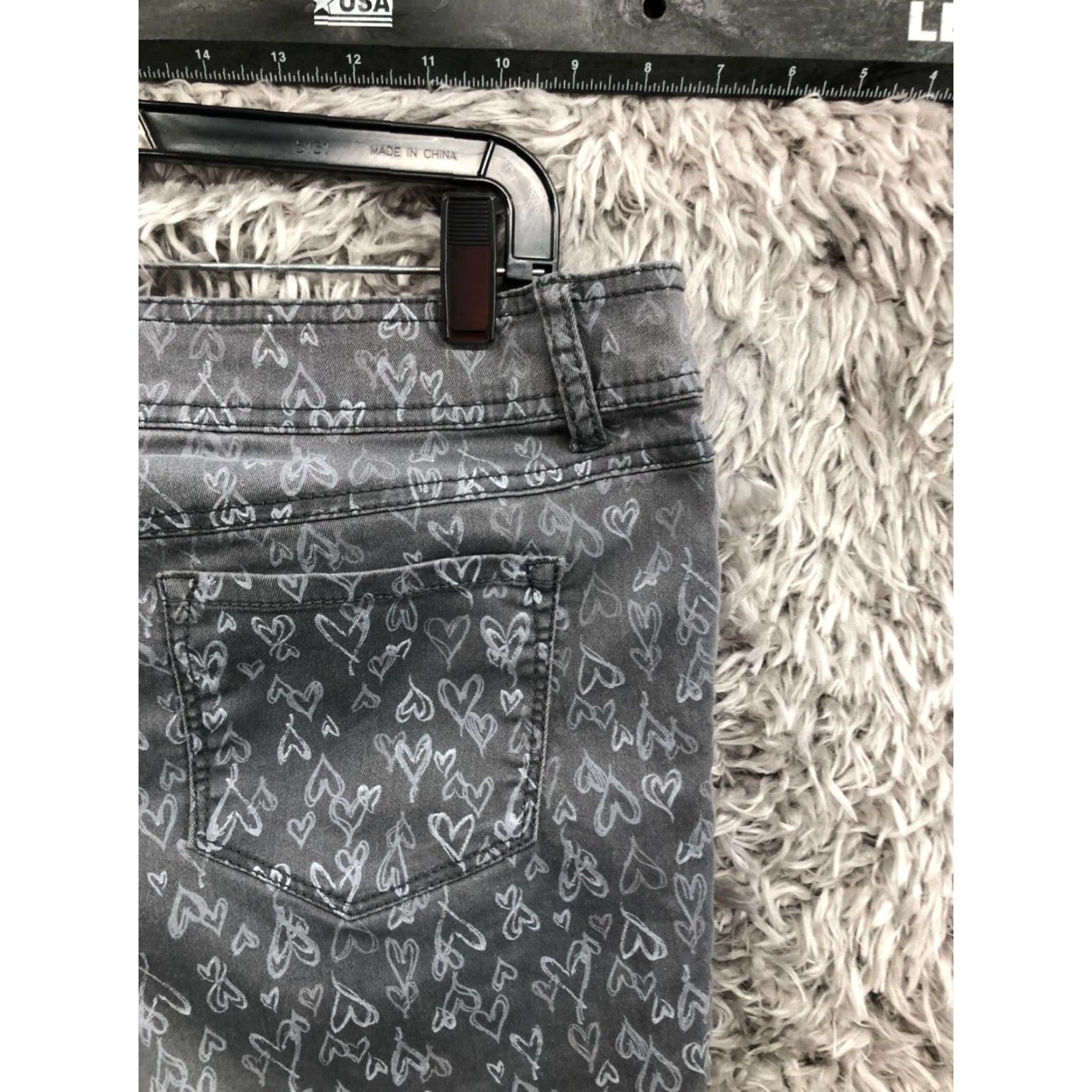 Denime SO Jeans Skinny Size 11 Juniors Low Rise Medium Wash Gray Denim Women Fast Shipping? Size 32" / US 10 / IT 46 - 6 Thumbnail