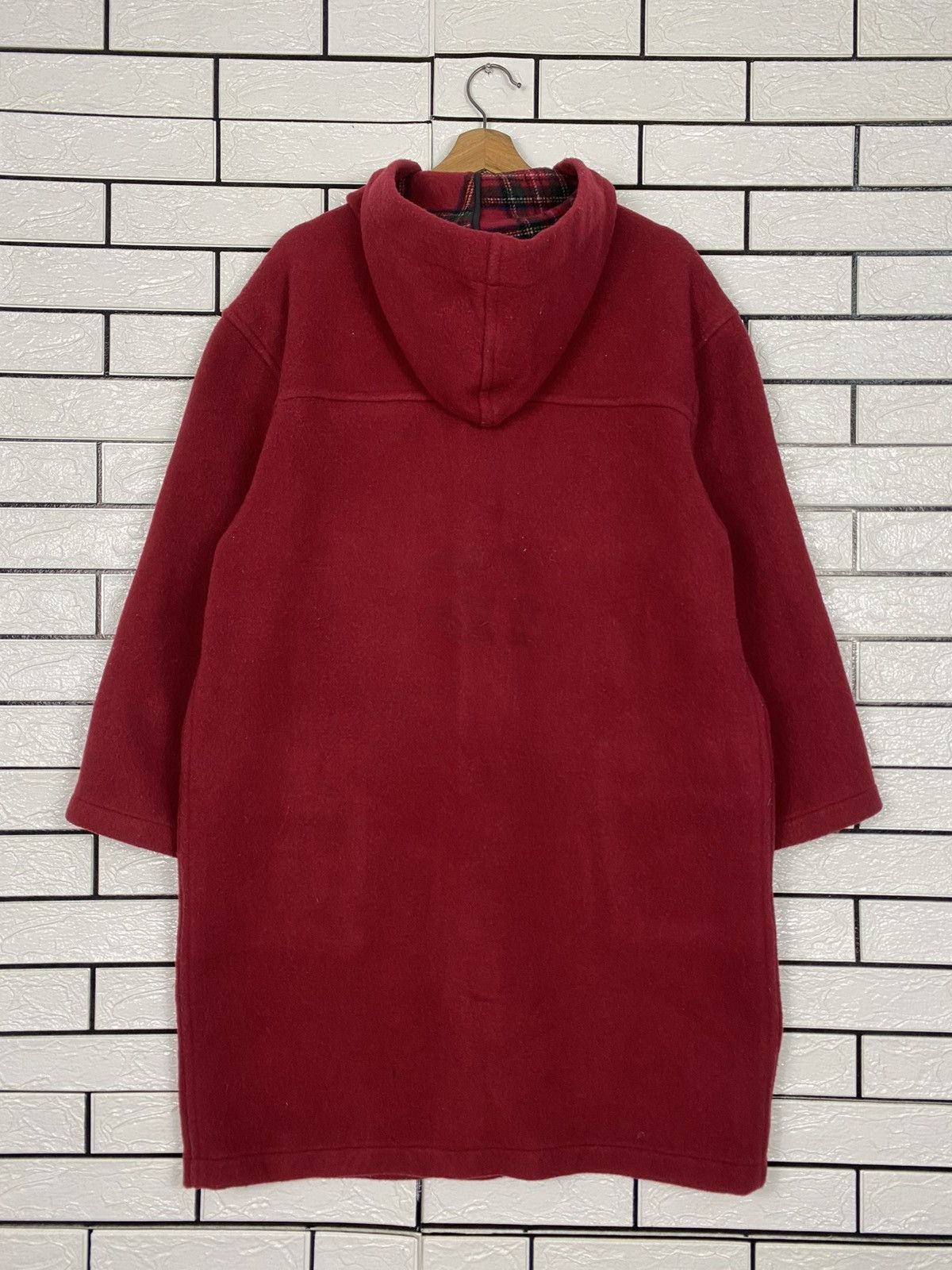 Burberry 🔥VINTAGE DUFFLE WOOL JACKET BURBERRYS CHECK TARTAN BLANKET Size US M / EU 48-50 / 2 - 10 Thumbnail