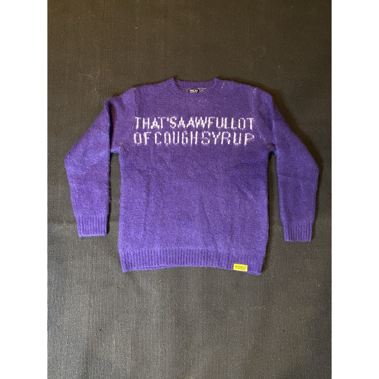 Awful Lot of Cough Syrup Size L - Cough Syrup Mohair Sweater ' Purple ' | NEW! Size US L / EU 52-54 / 3 - 1 Thumbnail