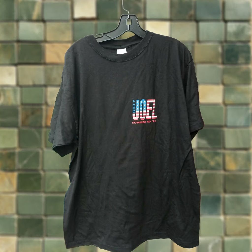 Vintage VINTAGE Billy Joel Shirt XL Black Licensed 1994 Summer Heart And Soul Tour Men Mens XL Shirt Size US XL / EU 56 / 4 - 1 Thumbnail