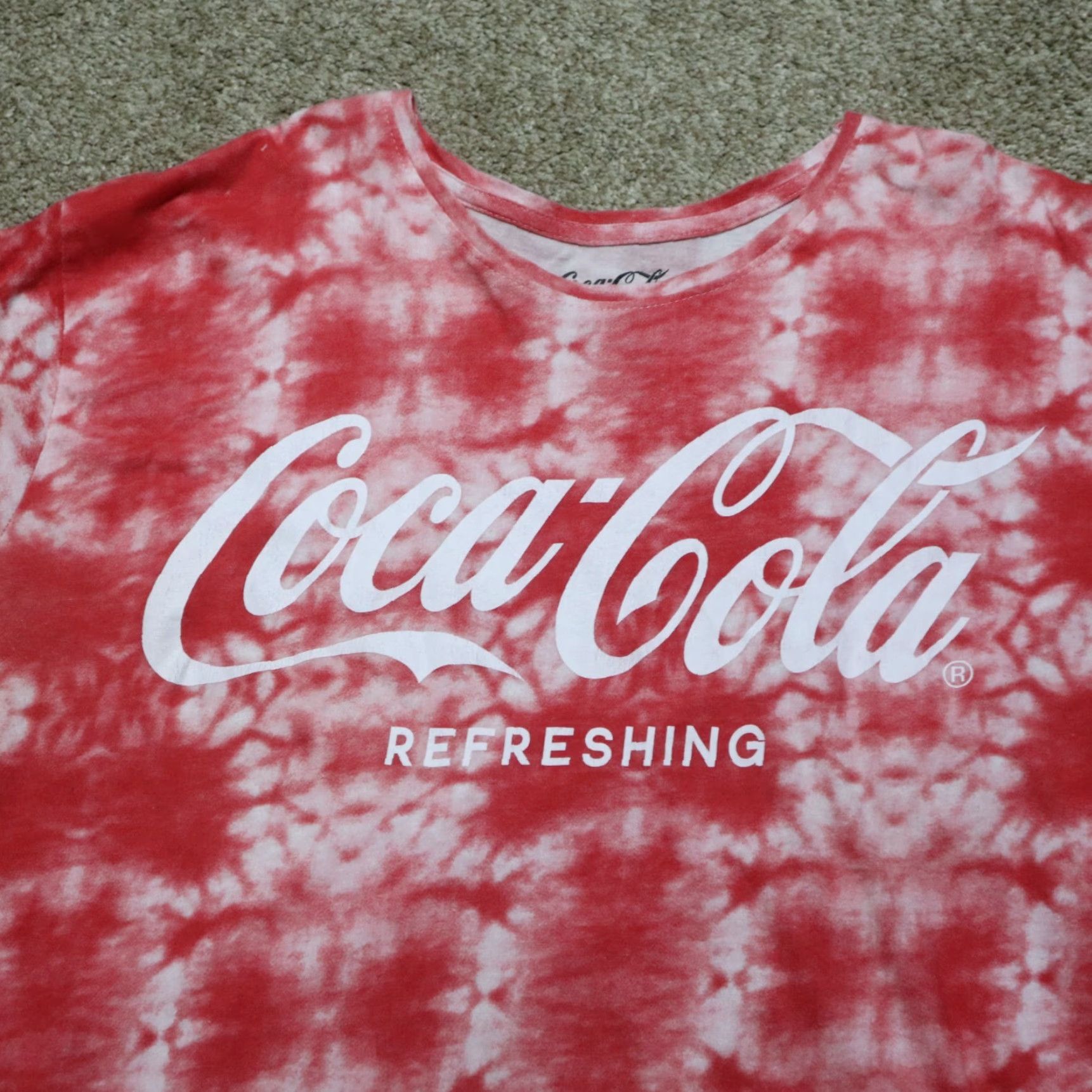 Vintage Coca-Cola Shirt Adult XL Red Tie Dye T-Shirt Logo Print Vintage: No Size XL / US 12-14 / IT 48-50 - 2 Thumbnail