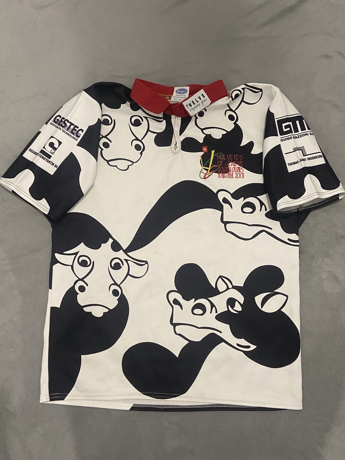 Other Vintage Force XV Rugby Jersey Cow Print XL (2001) Size US XL / EU 56 / 4 - 1 Thumbnail