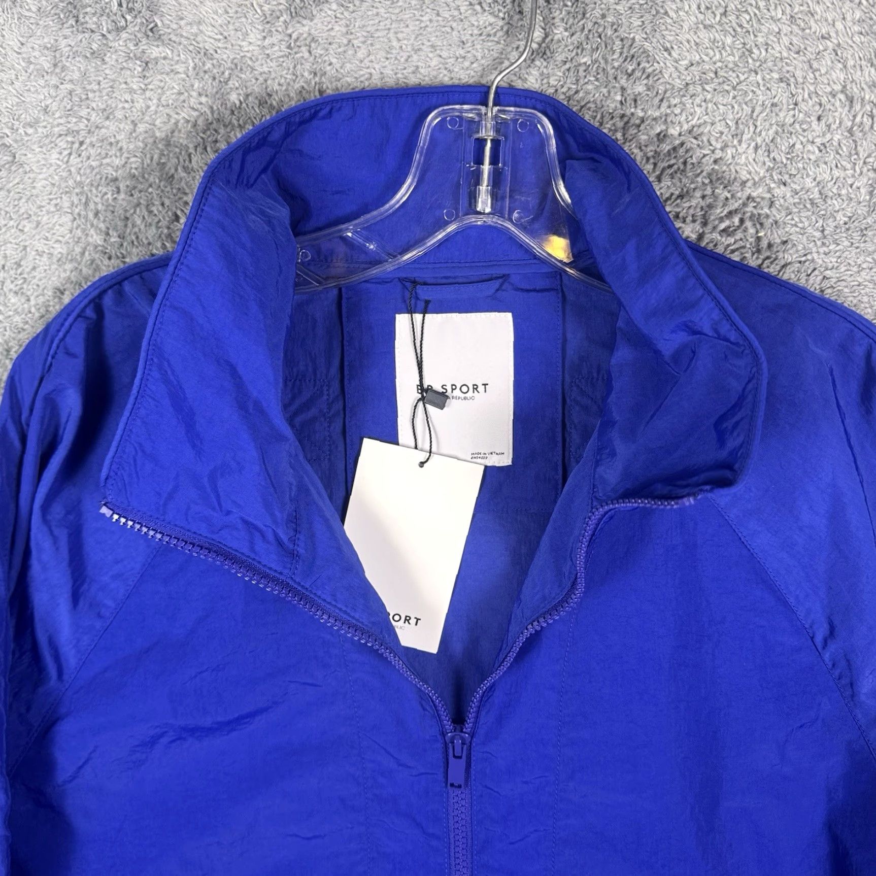 Banana Republic Banana Republic Jacket Womens L Sport Windbreaker Anorak Packable Wind Water Res Blue Regular Size Size L / US 10 / IT 46 - 4 Thumbnail