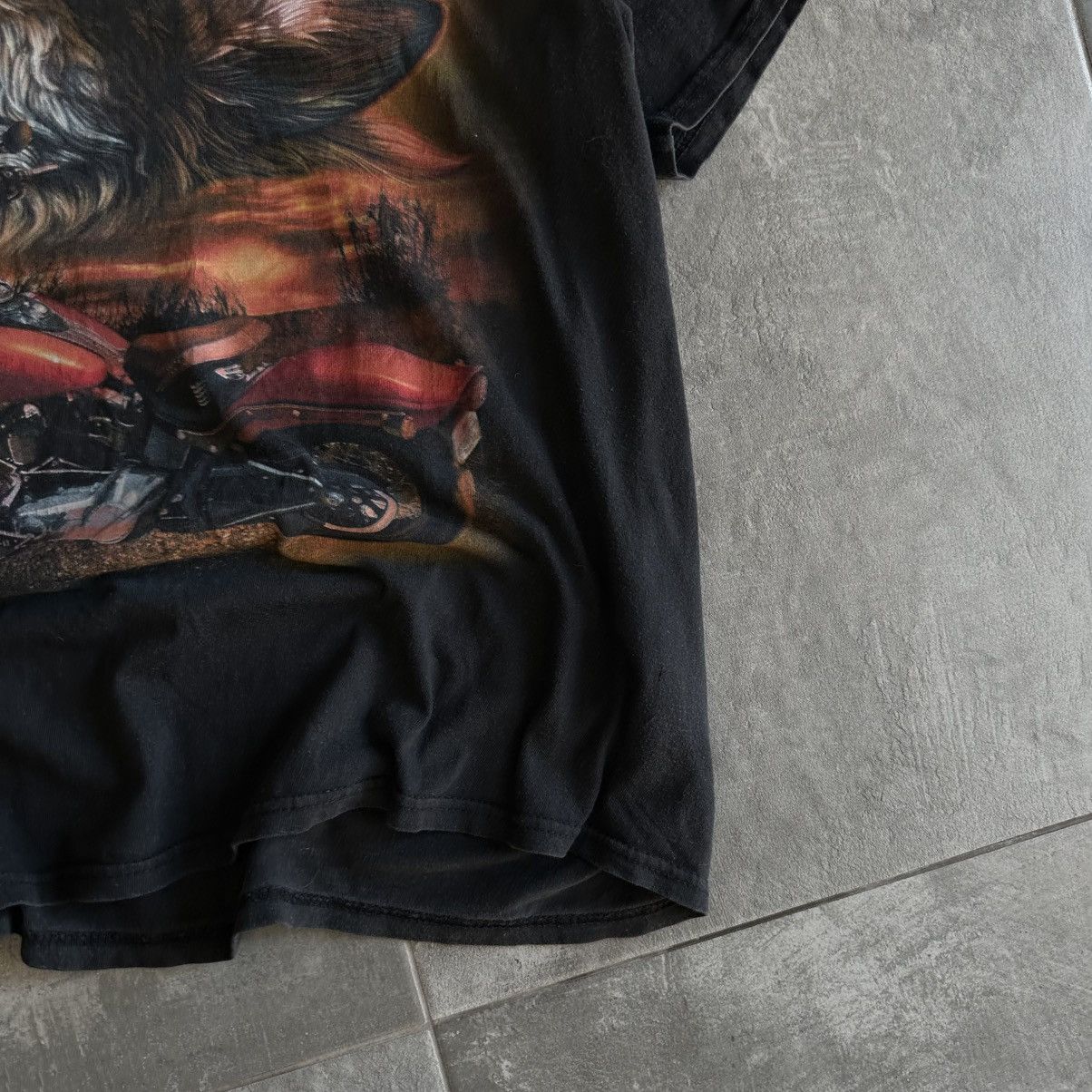Harley Davidson × Japanese Brand Vintage Japanese Style Moto T-shirts Wolf And Choppers Y2K Size US L / EU 52-54 / 3 - 4 Thumbnail