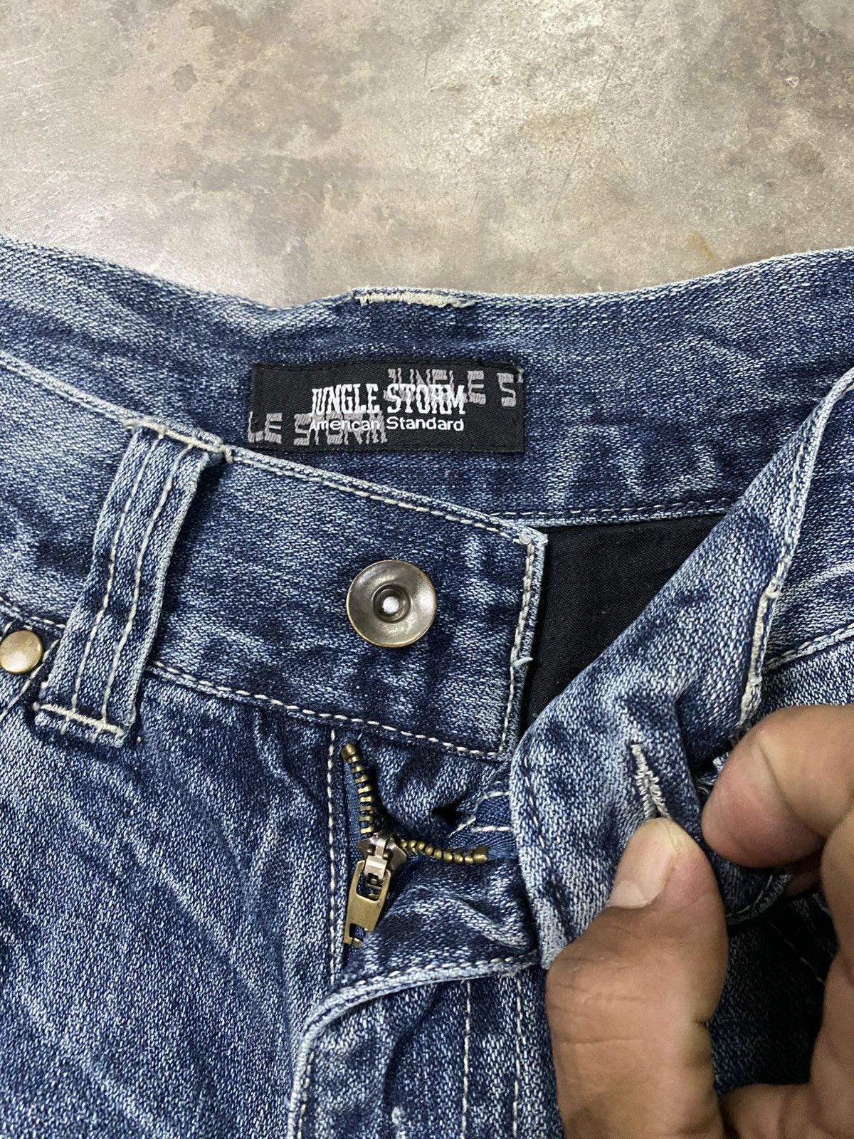 Hysteric Glamour × If Only Was True × Tornado Mart Flare Jeans Jungle Storm Claws Distressed act191 Size US 30 / EU 46 - 13 Thumbnail