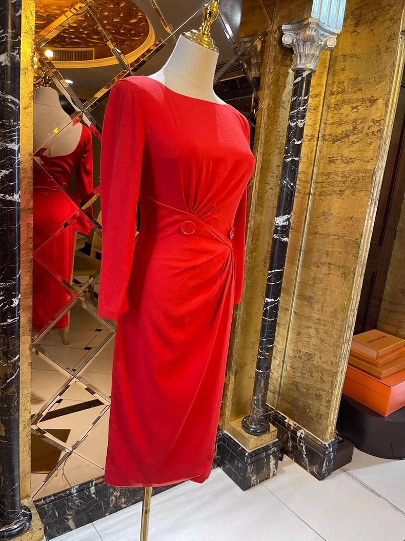 Versace Versace Marsh orange three-dimensional cut dress Size M / US 6-8 / IT 42-44 - 4 Thumbnail