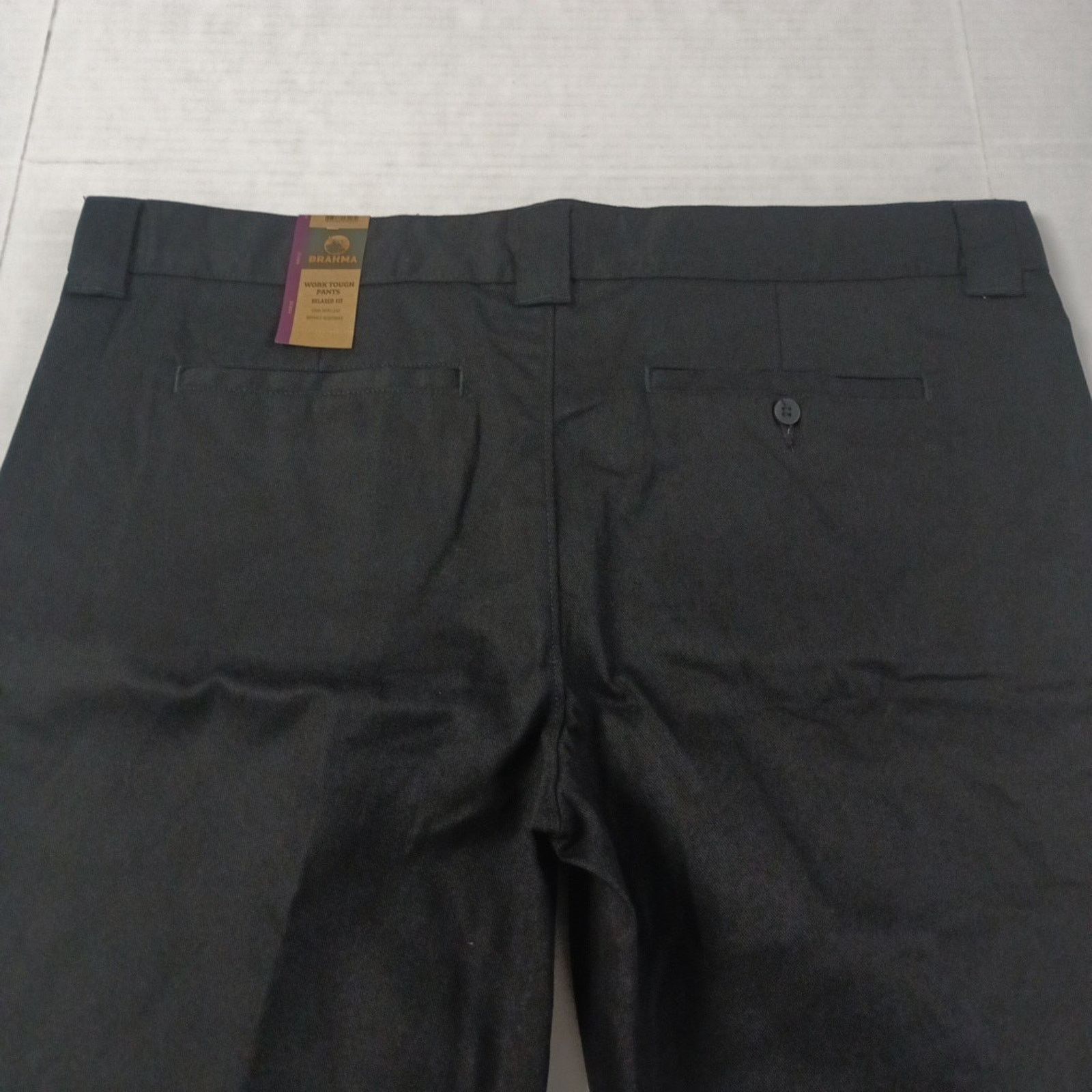 Other Brahma Men's Work Tough Pants Size 44x32 Black Relaxed Fit Size US 44 / EU 60 - 7 Thumbnail