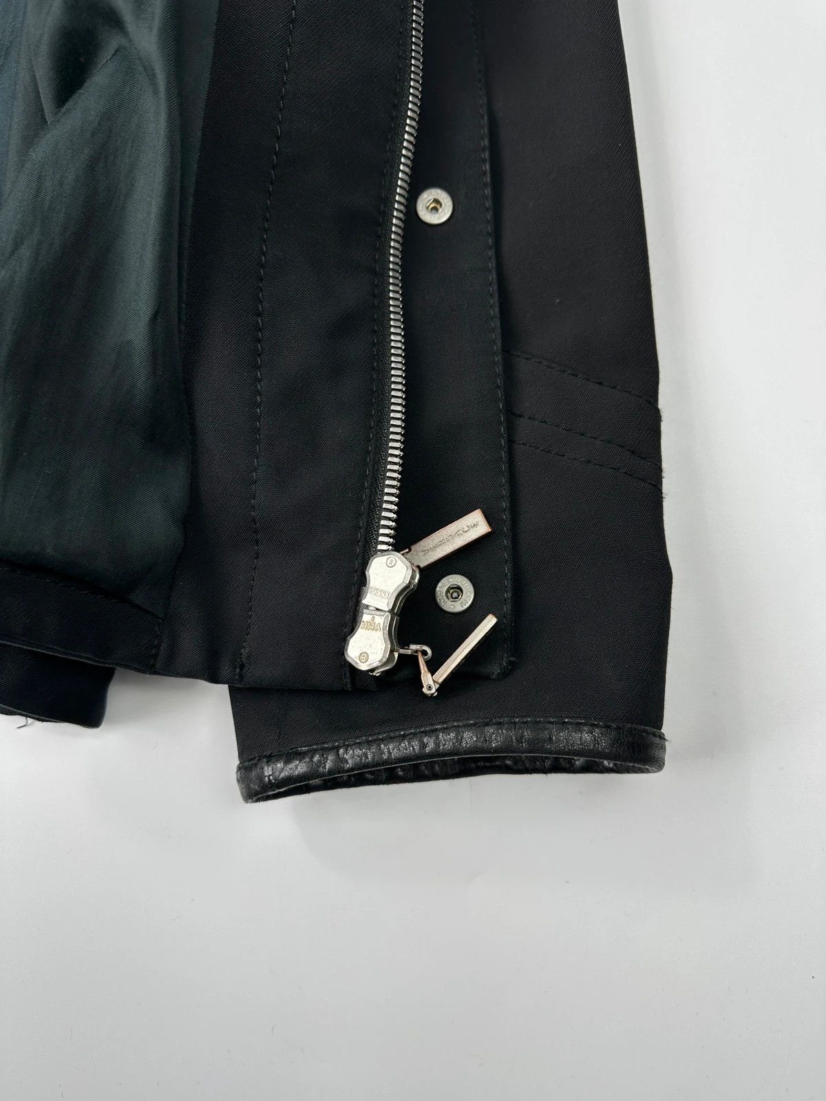 Versace Versace Early 00’s Black 4 Pockets High Collar Bomber Jacket Size US M / EU 48-50 / 2 - 11 Thumbnail