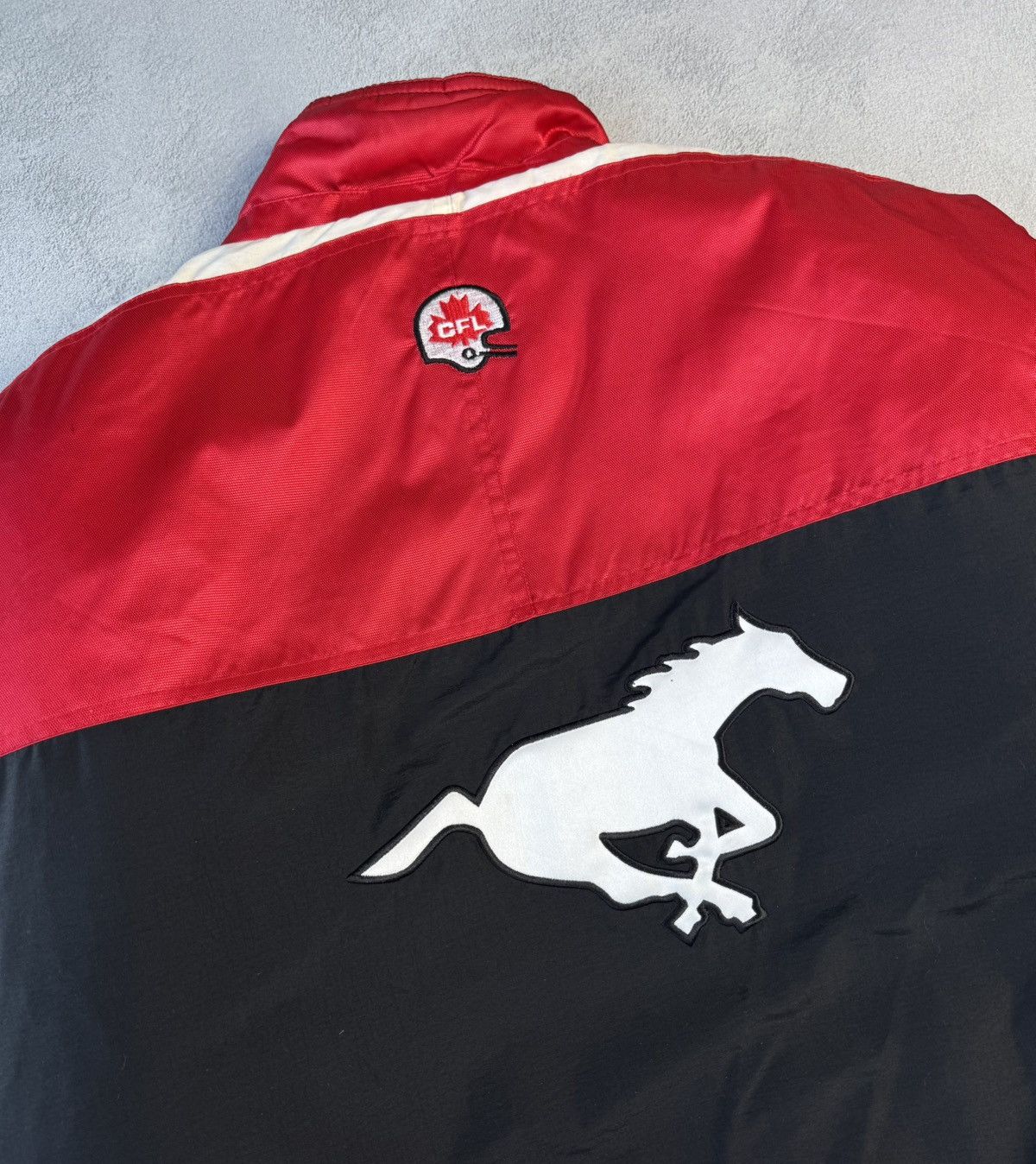Starter Calgary Stampeders Vintage 90s Football Bomber Jacket Size US L / EU 52-54 / 3 - 11 Thumbnail