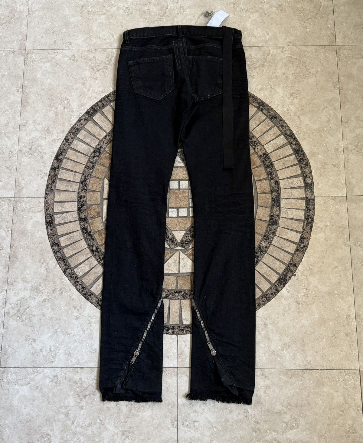Rick Owens Drkshdw SS09 ‘Strutter’ Banana Cut Denim /BLK Size US 30 / EU 46 - 5 Thumbnail