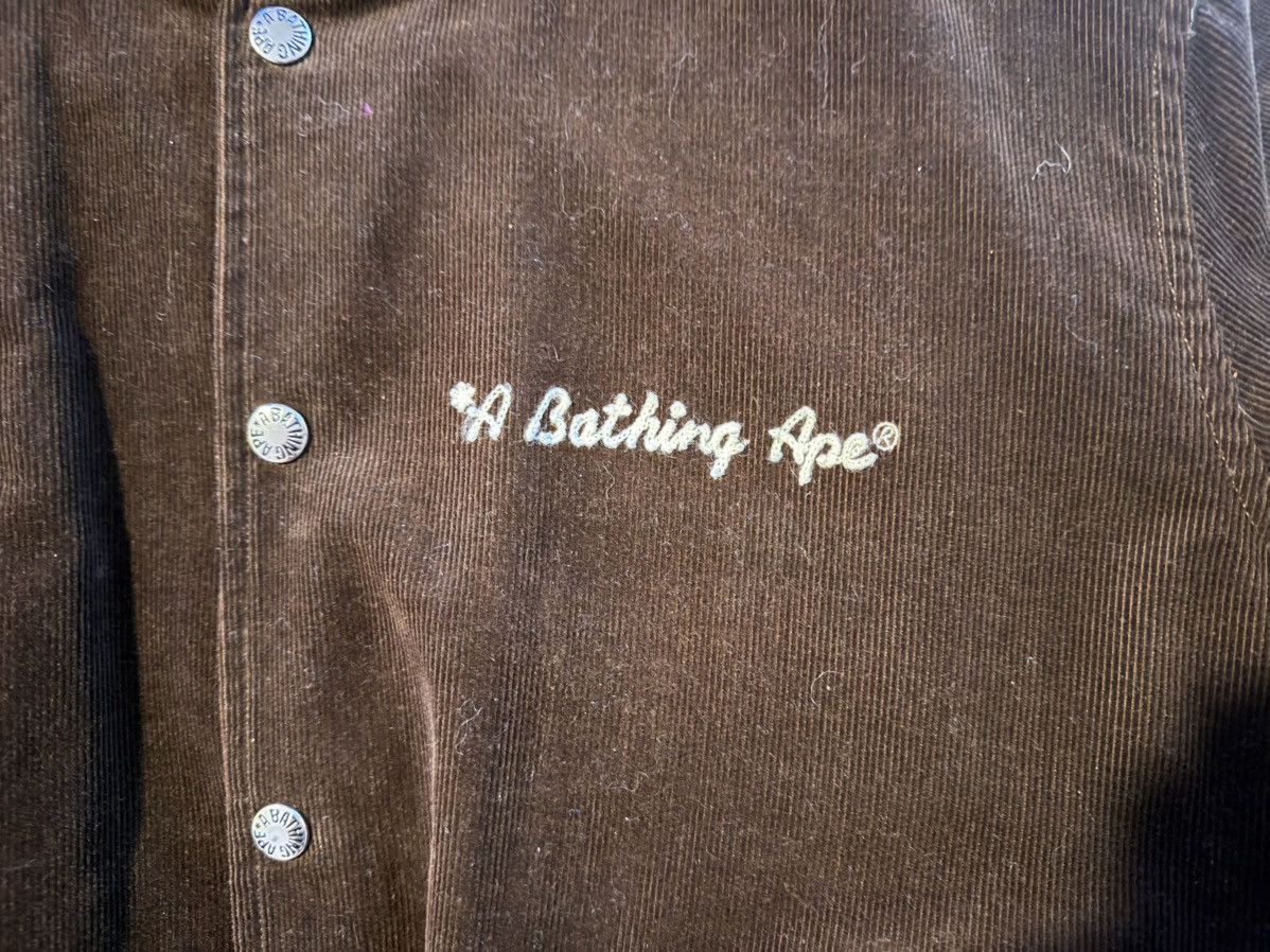 Bape A Bathing Ape BAPE General Made Corduroy Varsity Jacket S Size US S / EU 44-46 / 1 - 6 Thumbnail