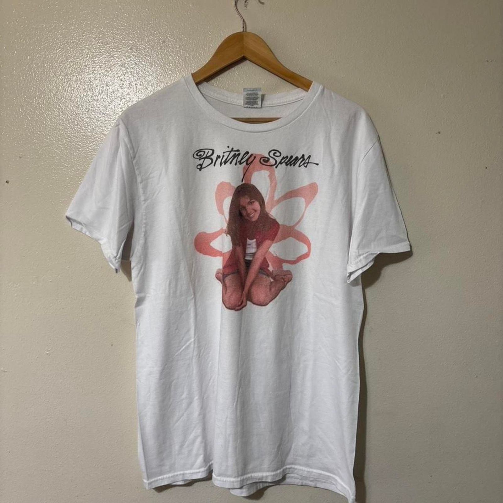 Russell Athletic Vintage 2000s Britney Spears Baby One More Time Graphic Tee Size L / US 10 / IT 46 - 1 Thumbnail