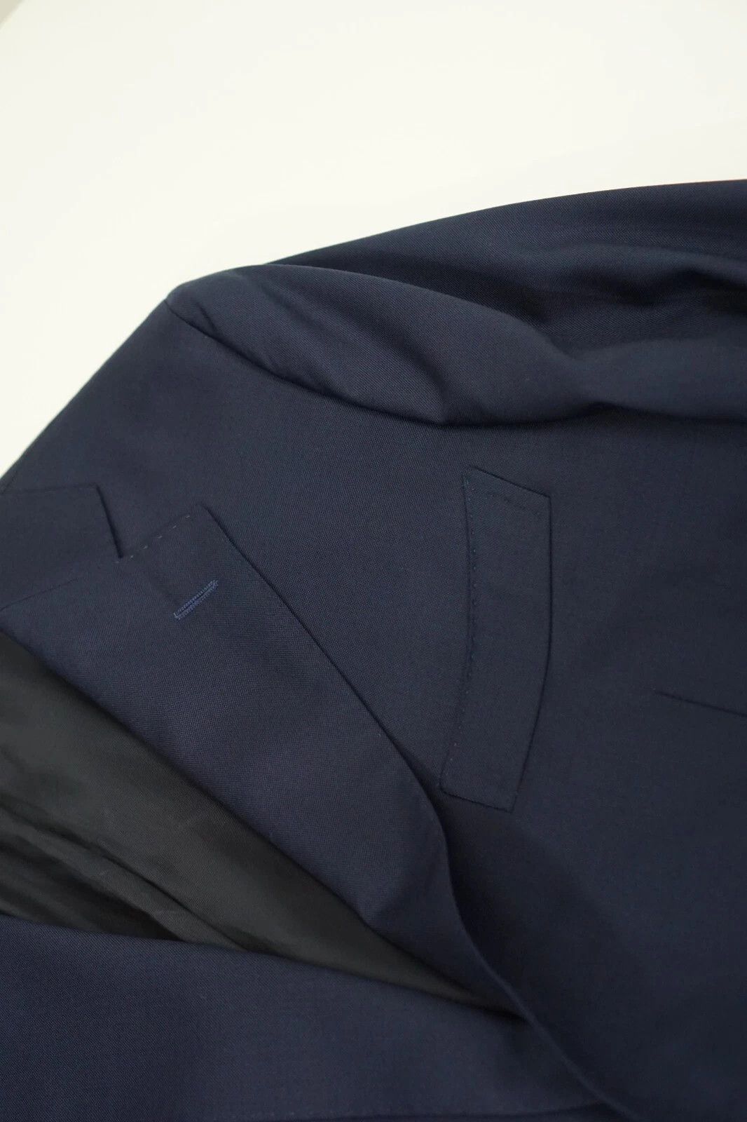 Suitsupply Men Suitsupply Blazer La Spalla Navy Blue Super 110's US46L Size 46L - 4 Thumbnail