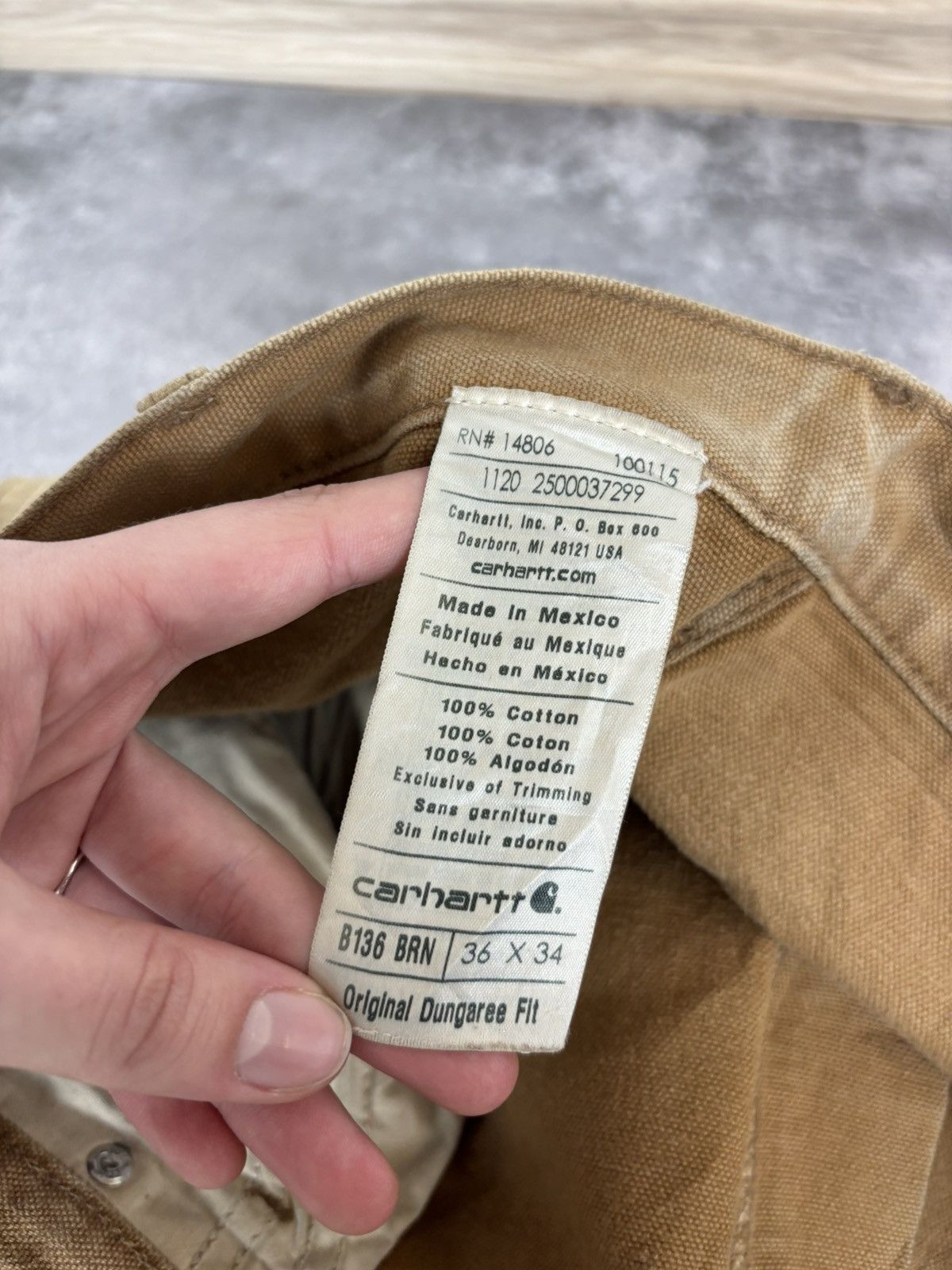 Carhartt Carhartt Men’s Double Knee Pants Jeans Faded USA Workwear Size US 36 / EU 52 - 16 Thumbnail