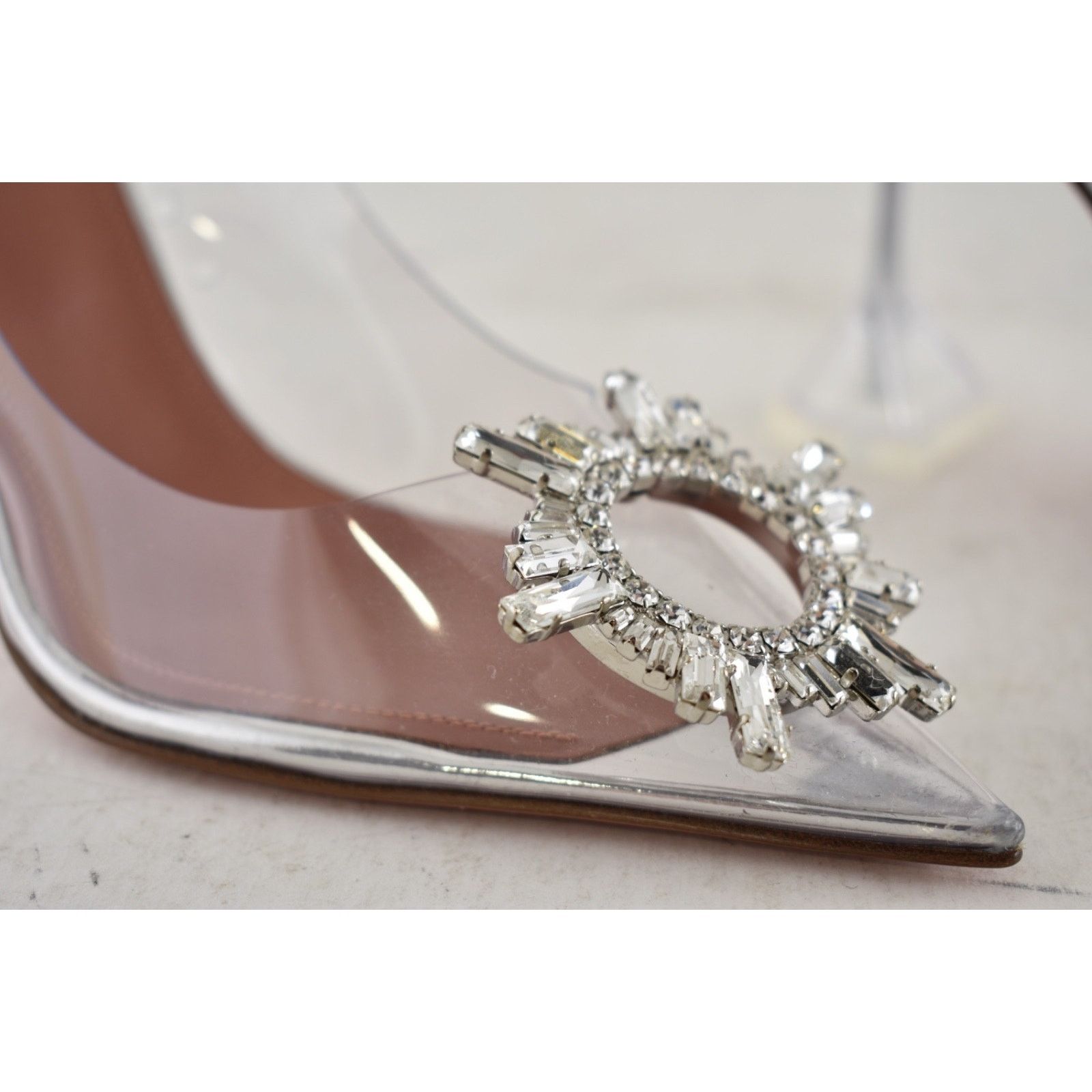 Amina Muaddi Amina Muaddi 95 Begum Pump Clear Transparent Glass Crystal Size US 6 / IT 36 - 8 Thumbnail
