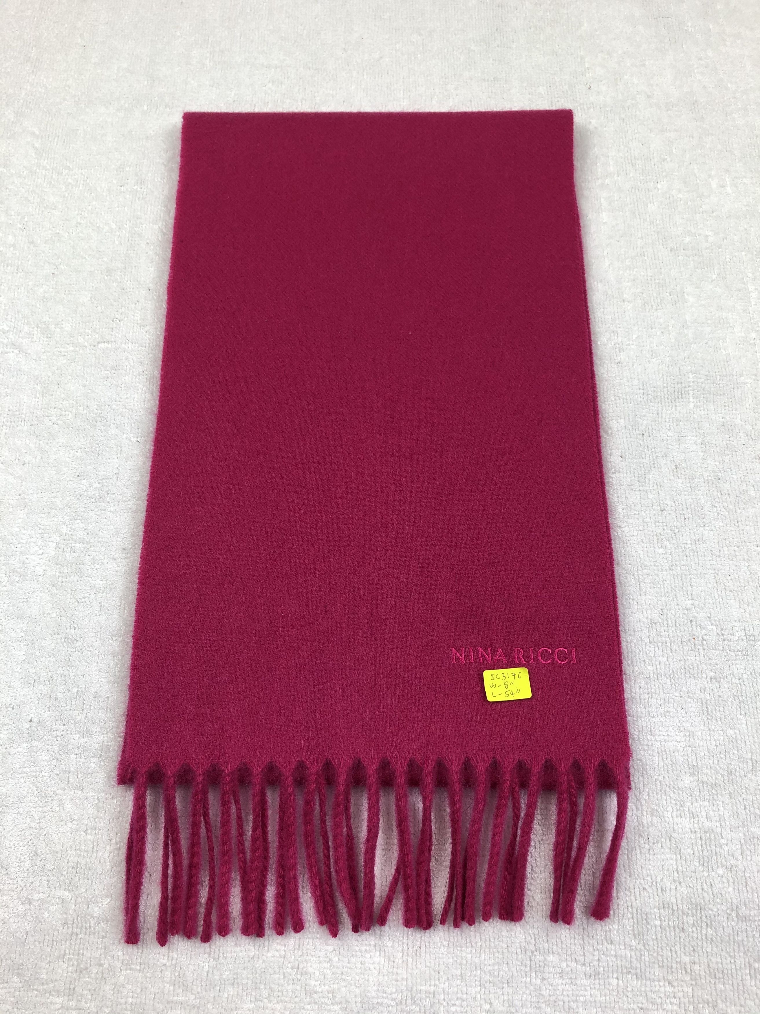 Nina Ricci × Vintage Nina Ricci Cashmere Scarf / Muffler / Neckwear Size ONE SIZE - 5 Thumbnail