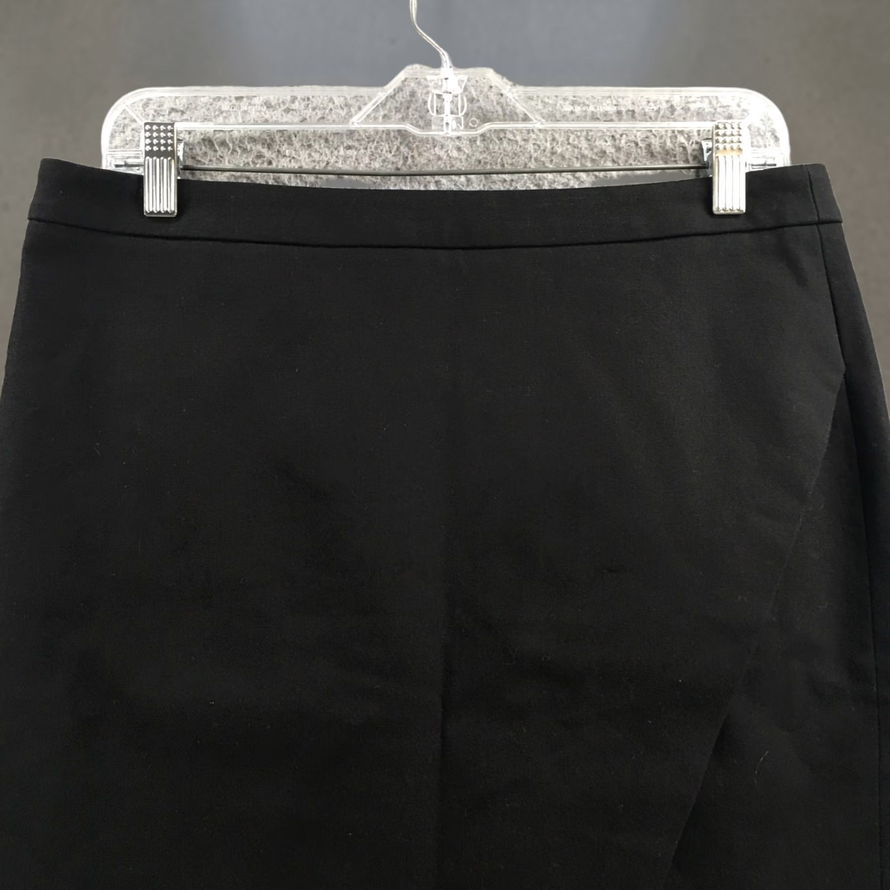 Banana Republic Banana Republic Skirt Womens 8 Midi Pencil Black Cotton Blend Zip Up Casual Size 30" / US 8 / IT 44 - 1 Thumbnail