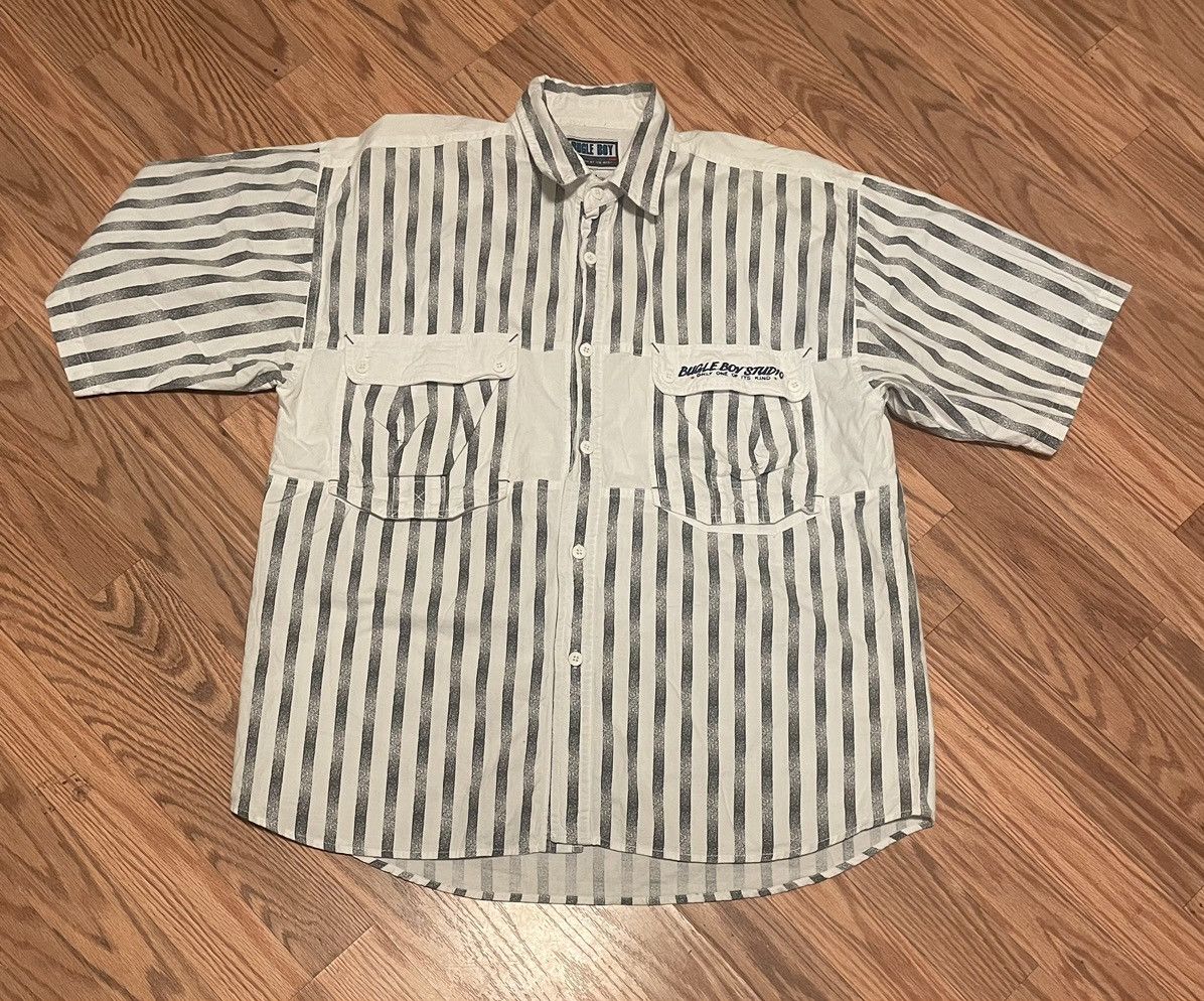 Bugle Boy × Vintage Bugle Boy Button Up Shirt Size US M / EU 48-50 / 2 - 1 Thumbnail