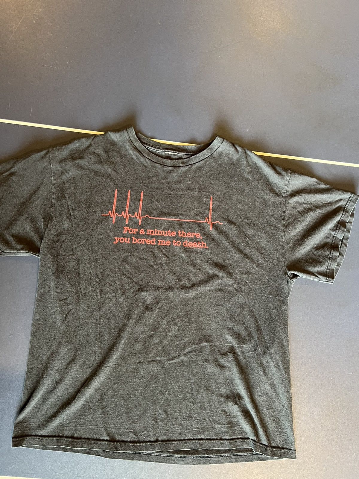 Vintage Comedy Shirt “For a minute there, you bored me to death” Size US L / EU 52-54 / 3 - 1 Thumbnail