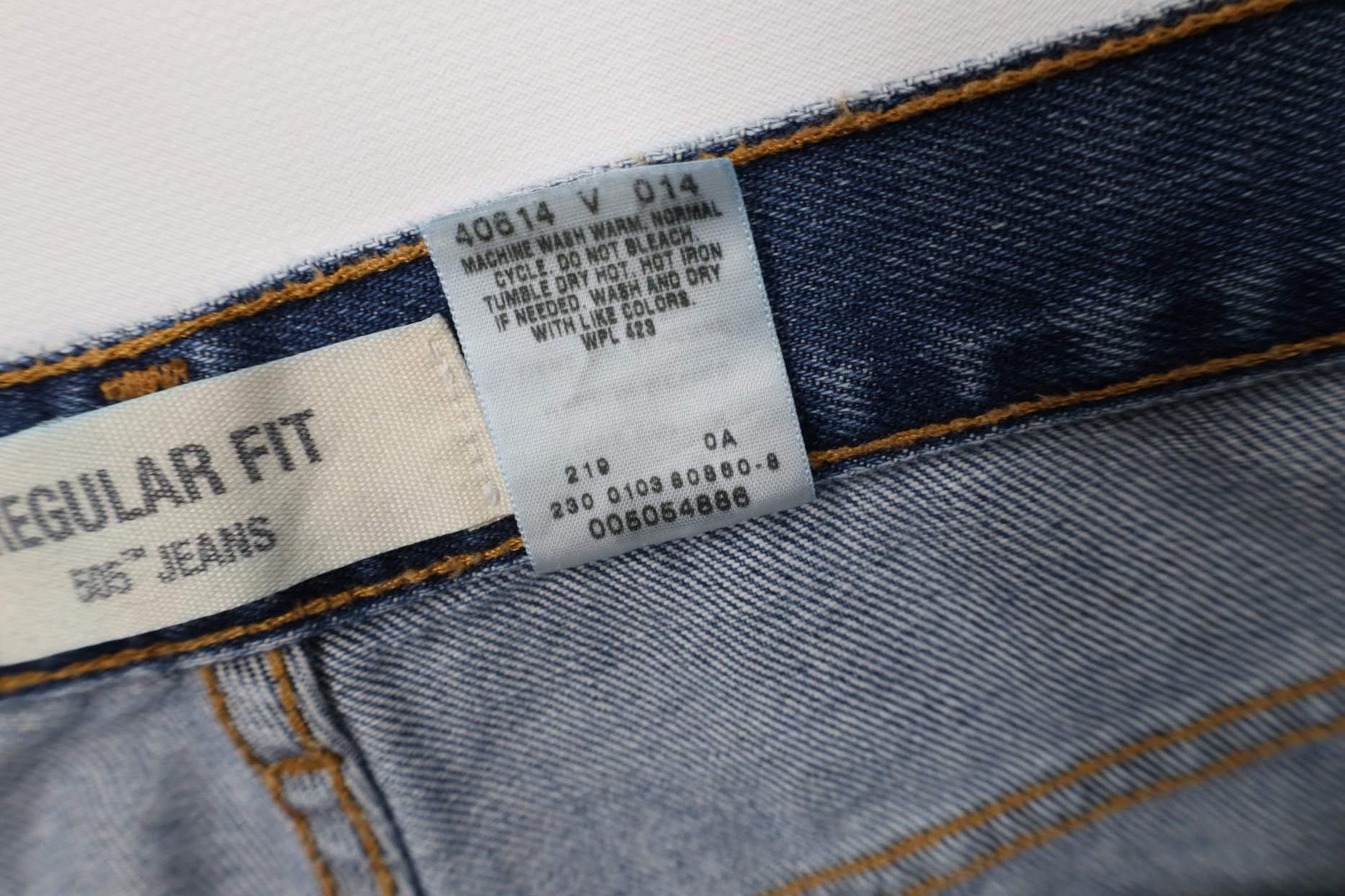 Levi's Vintage Y2K 2003 Levis 505 Regular Straight Leg Denim Jeans Size US 36 / EU 52 - 10 Thumbnail